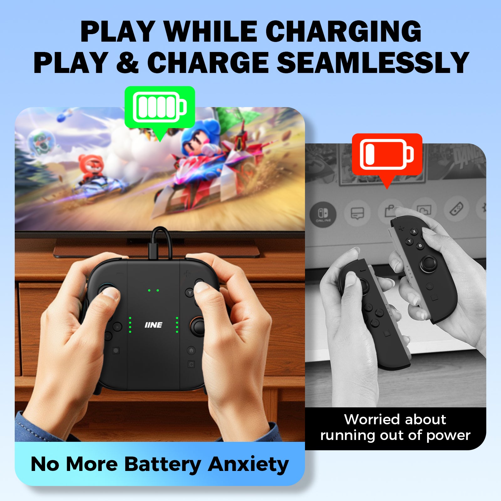 IINE Charging Grip for Switch 2