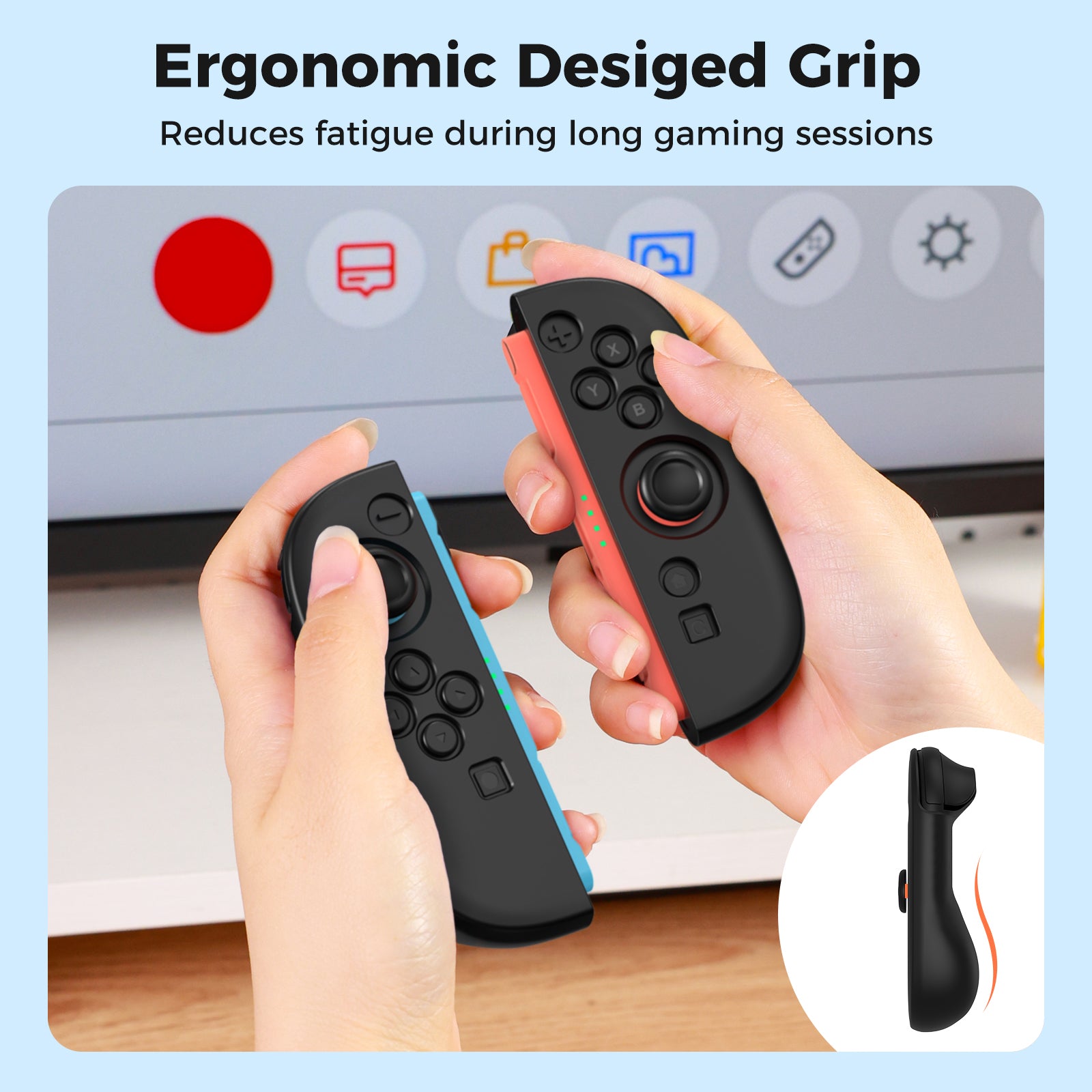 IINE Silicone Raised Back Protective case for switch 2 Joypad