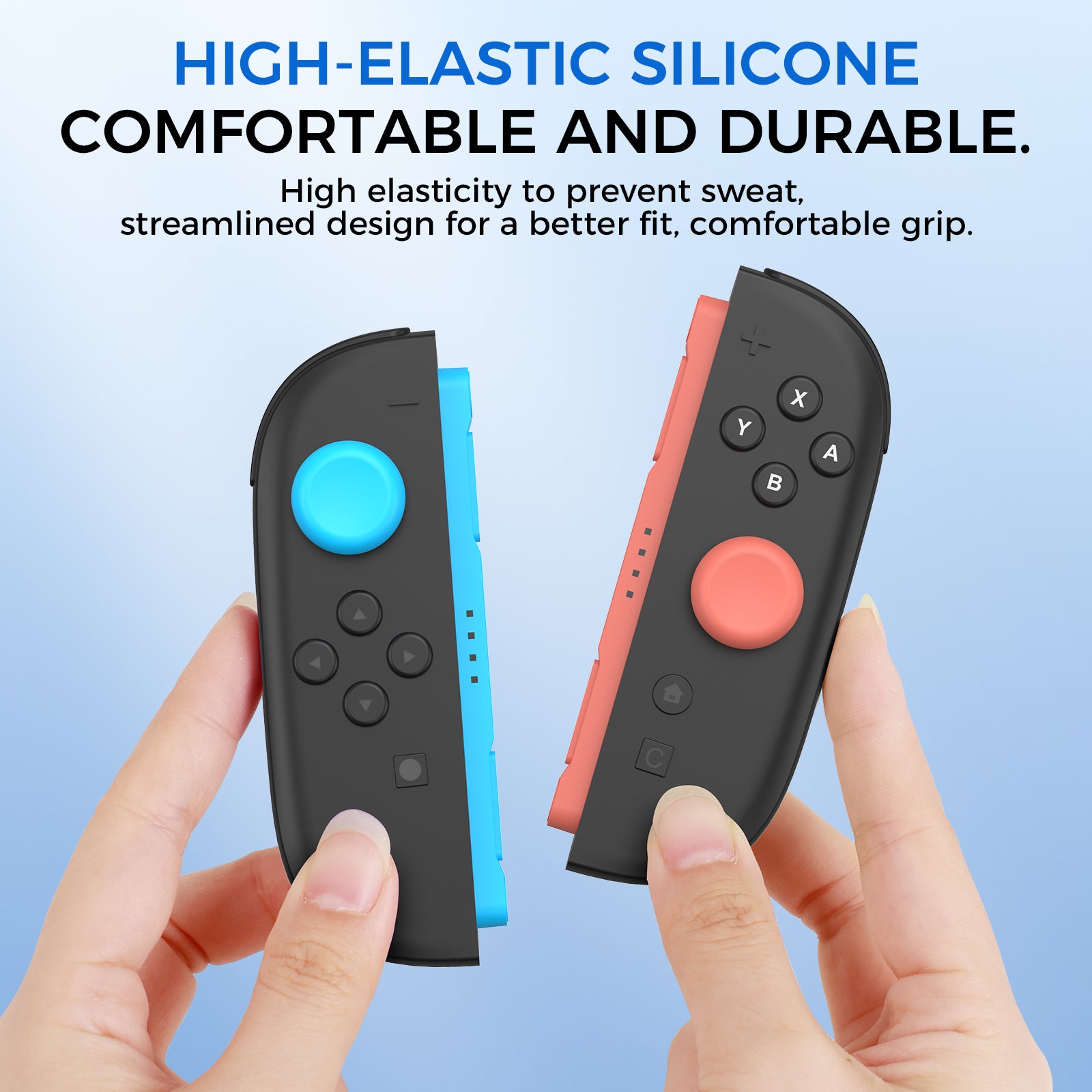 IINE Dual-Heiight Silicone Joystick Caps for Switch 2