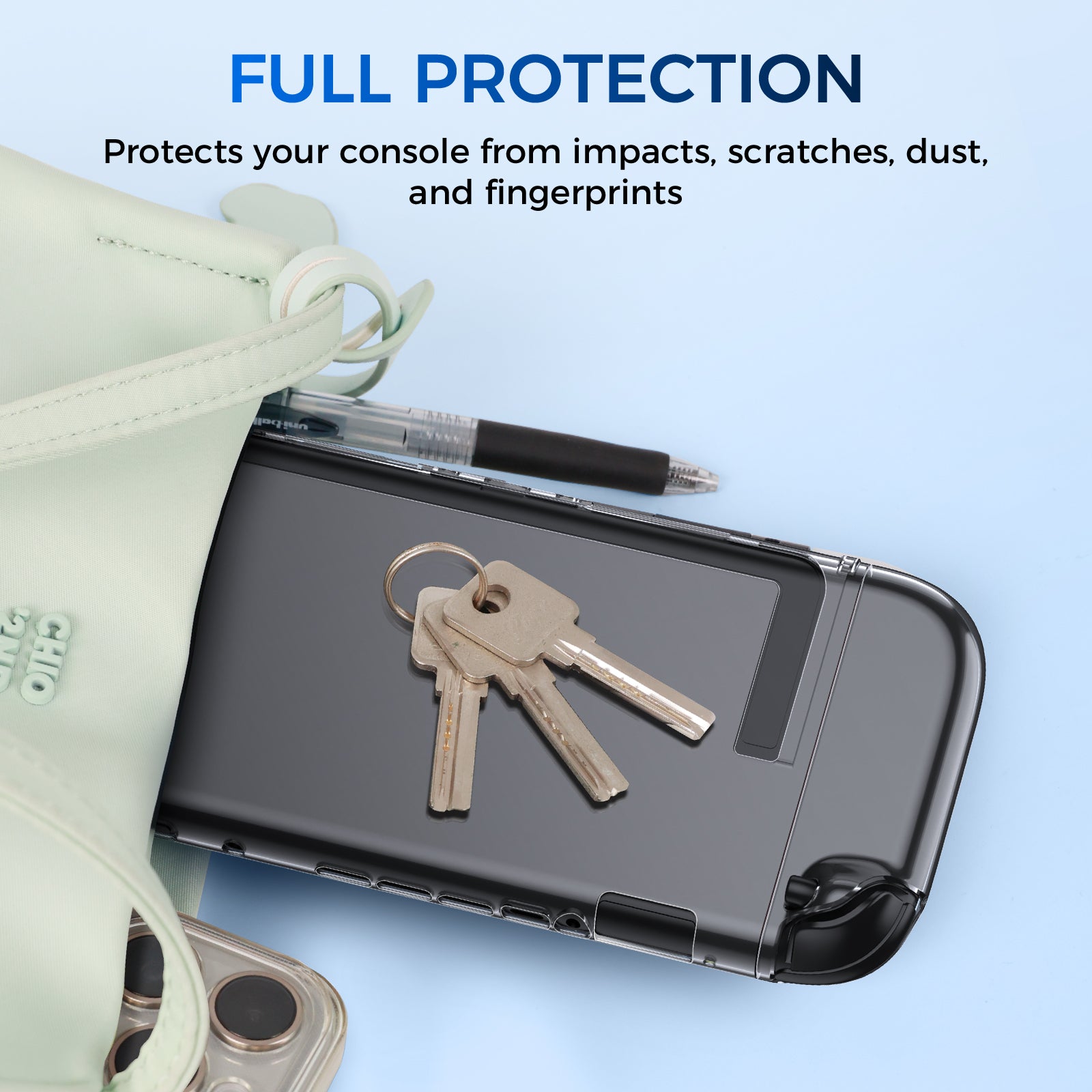 IINE PC Raised&Flat Back Protective Case for Switch 2