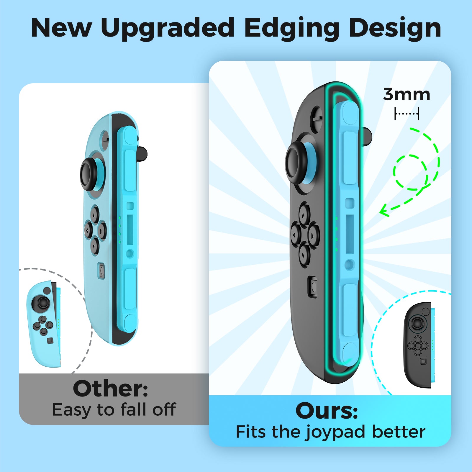 IINE Silicone Flat Back Protective Case for switch 2 Joypad