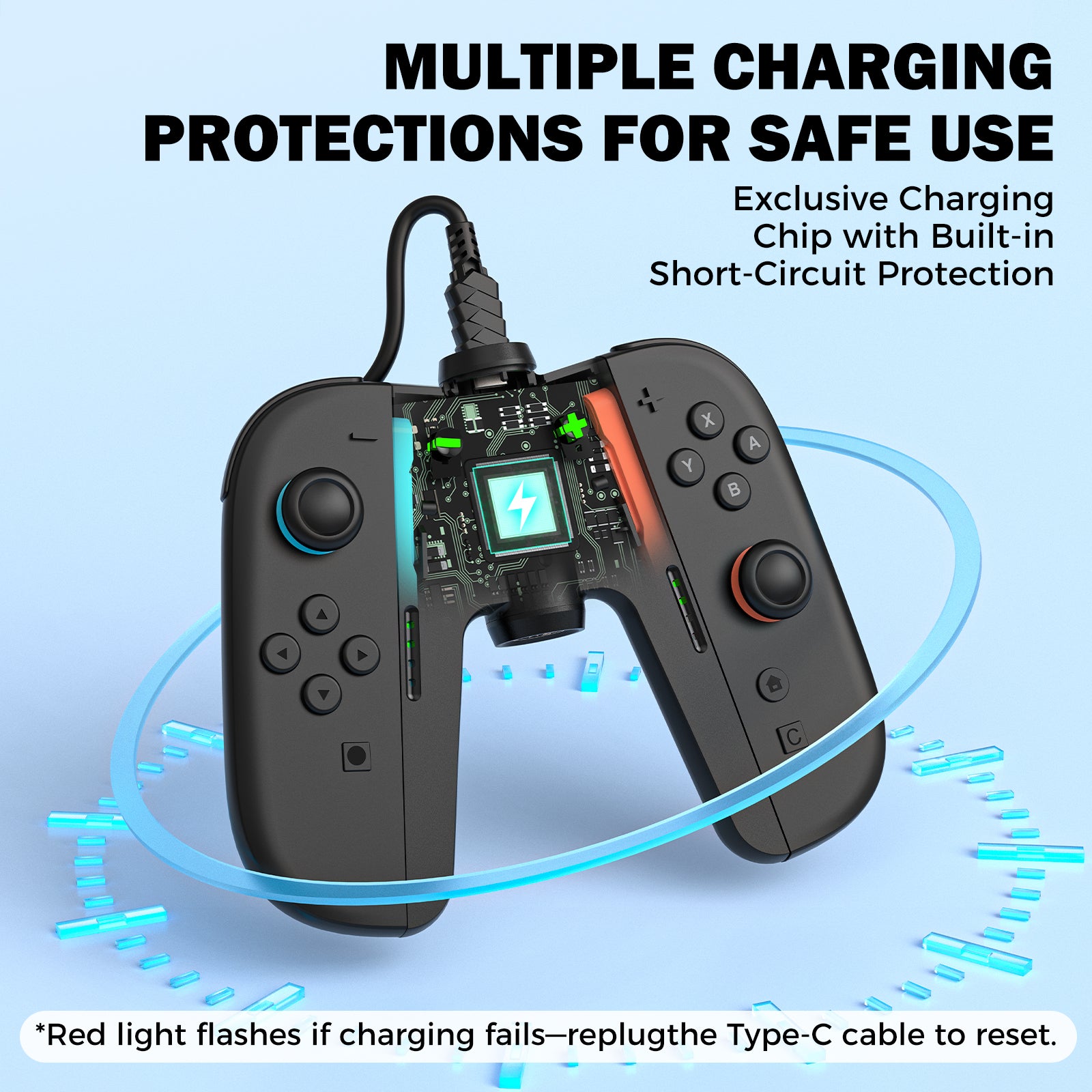 liNE Bridge-Shaped Charging Grip for Switch 2