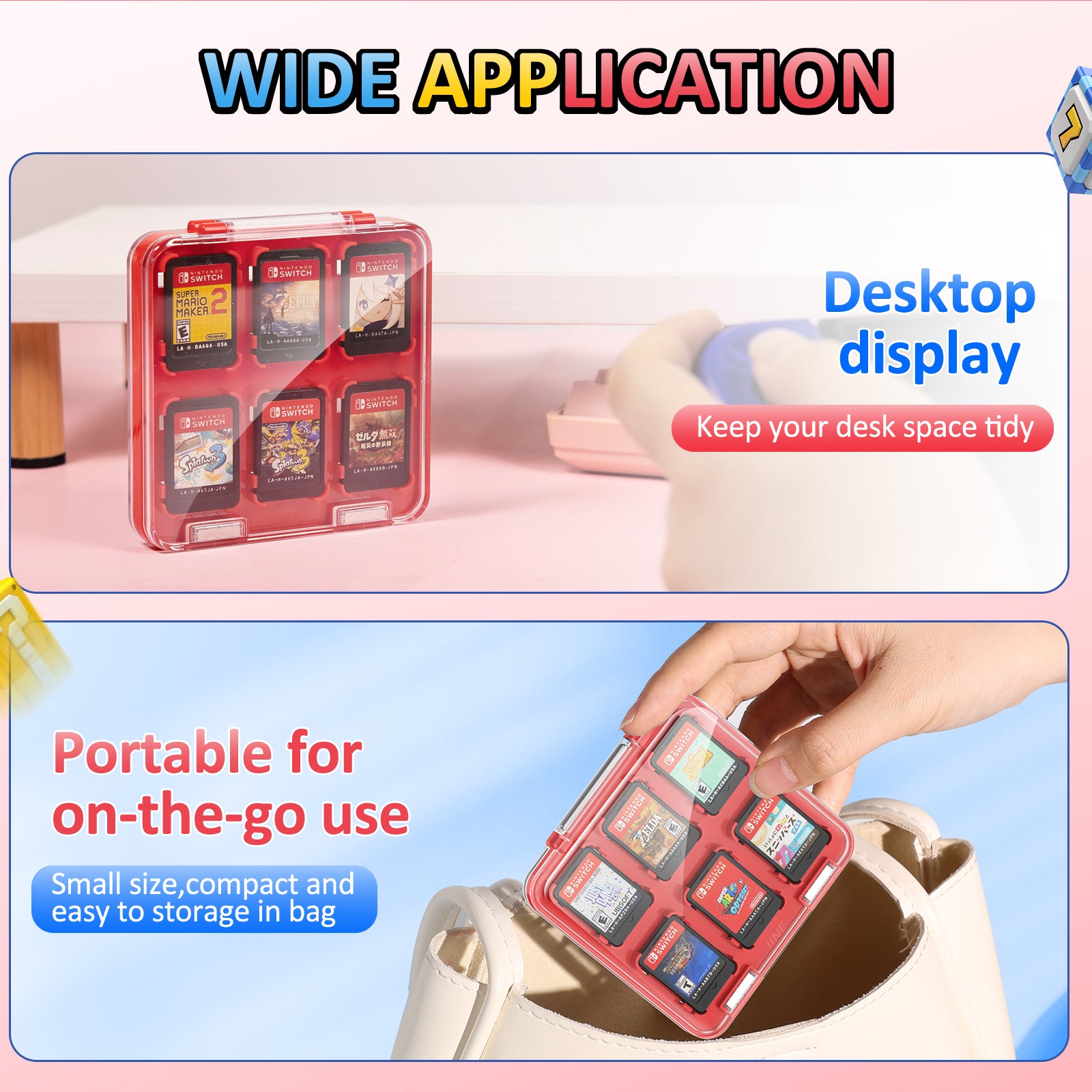 lINE SWITCH GAME CARD CASE