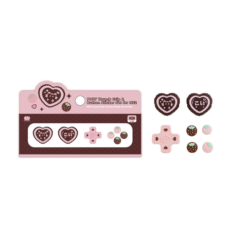 IINE Switch 2 retro Polka Dot Protective Case & Button Sticker Set
