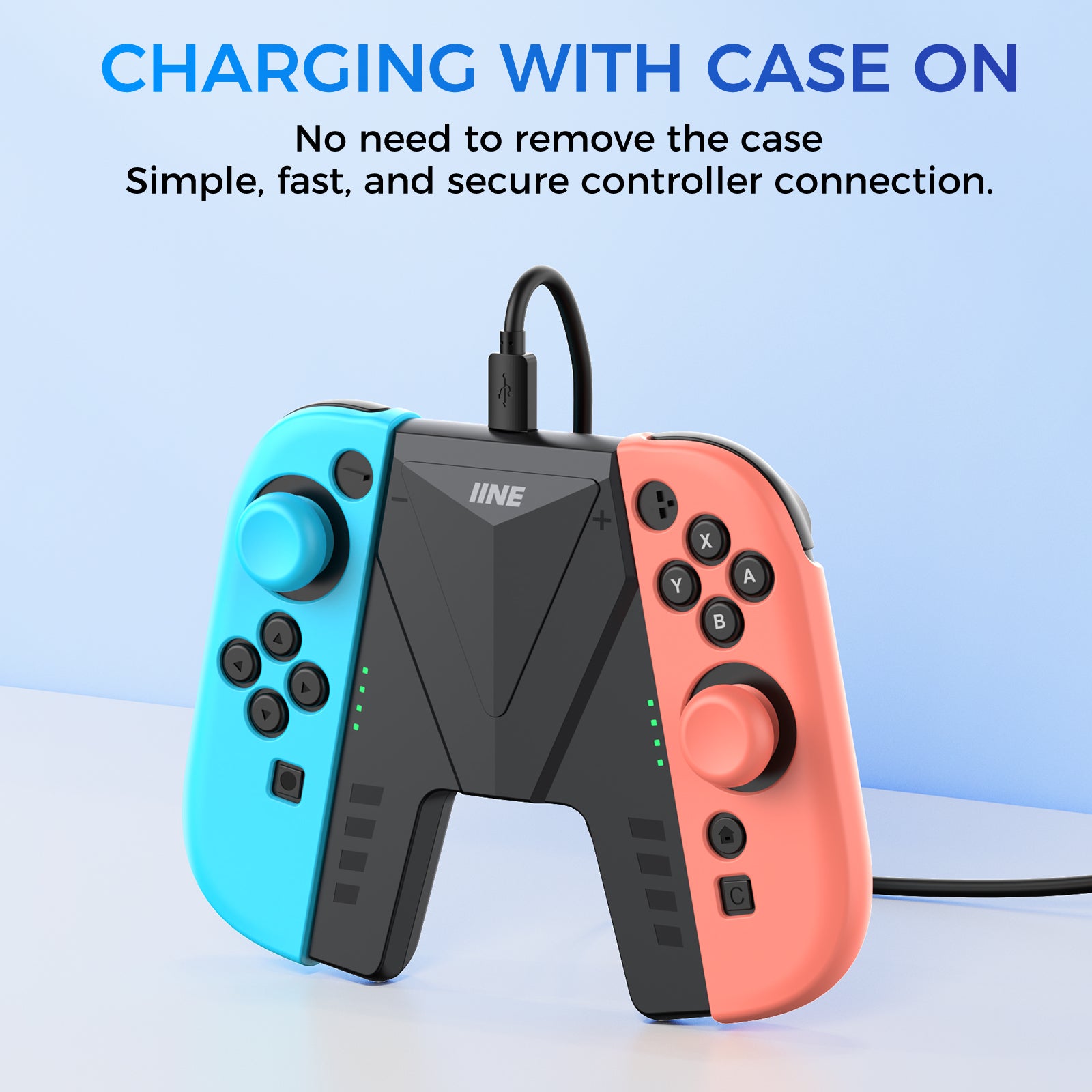 IINE Charging Grip with Battery for Switch 2