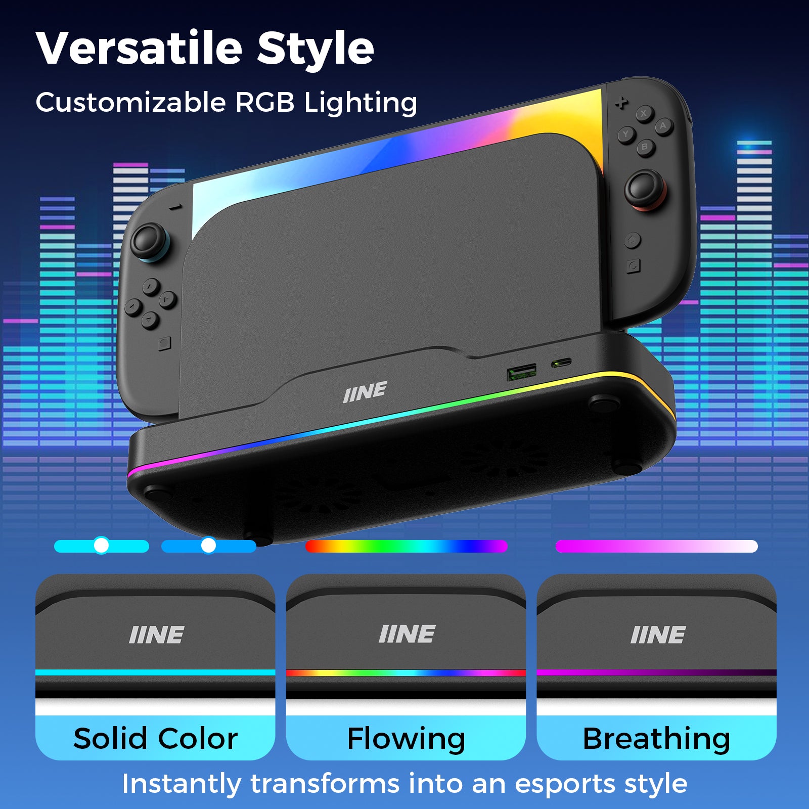 IINE RGB Cooling Base for Switch 2