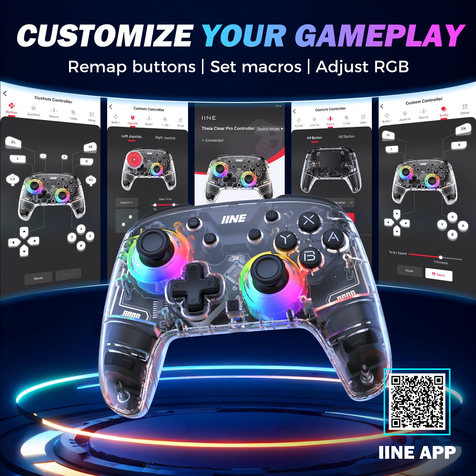 IINE Stella Series Wireless Controller for Switch 2