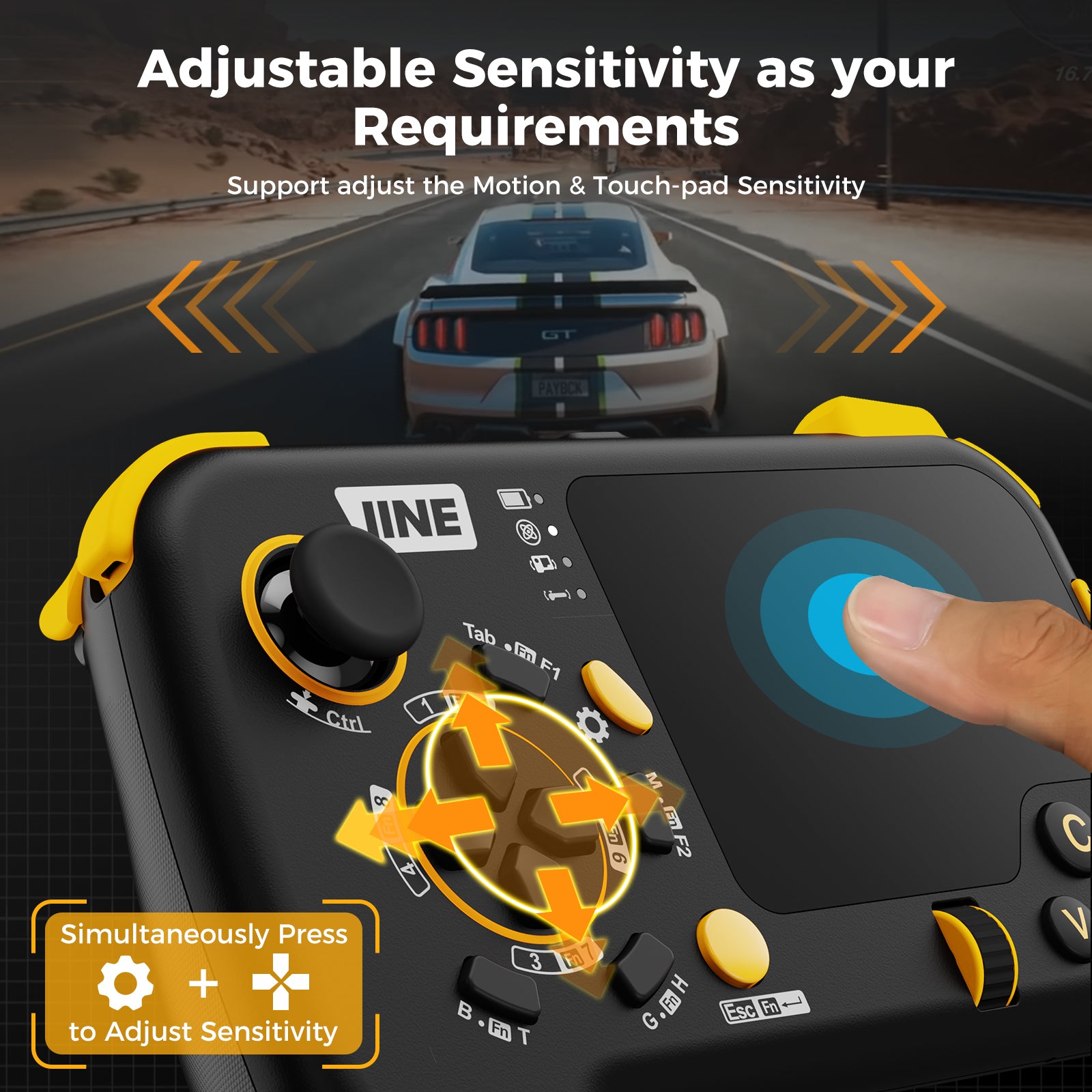 IINE Ungrade Wireless Mouse-Pad Controller