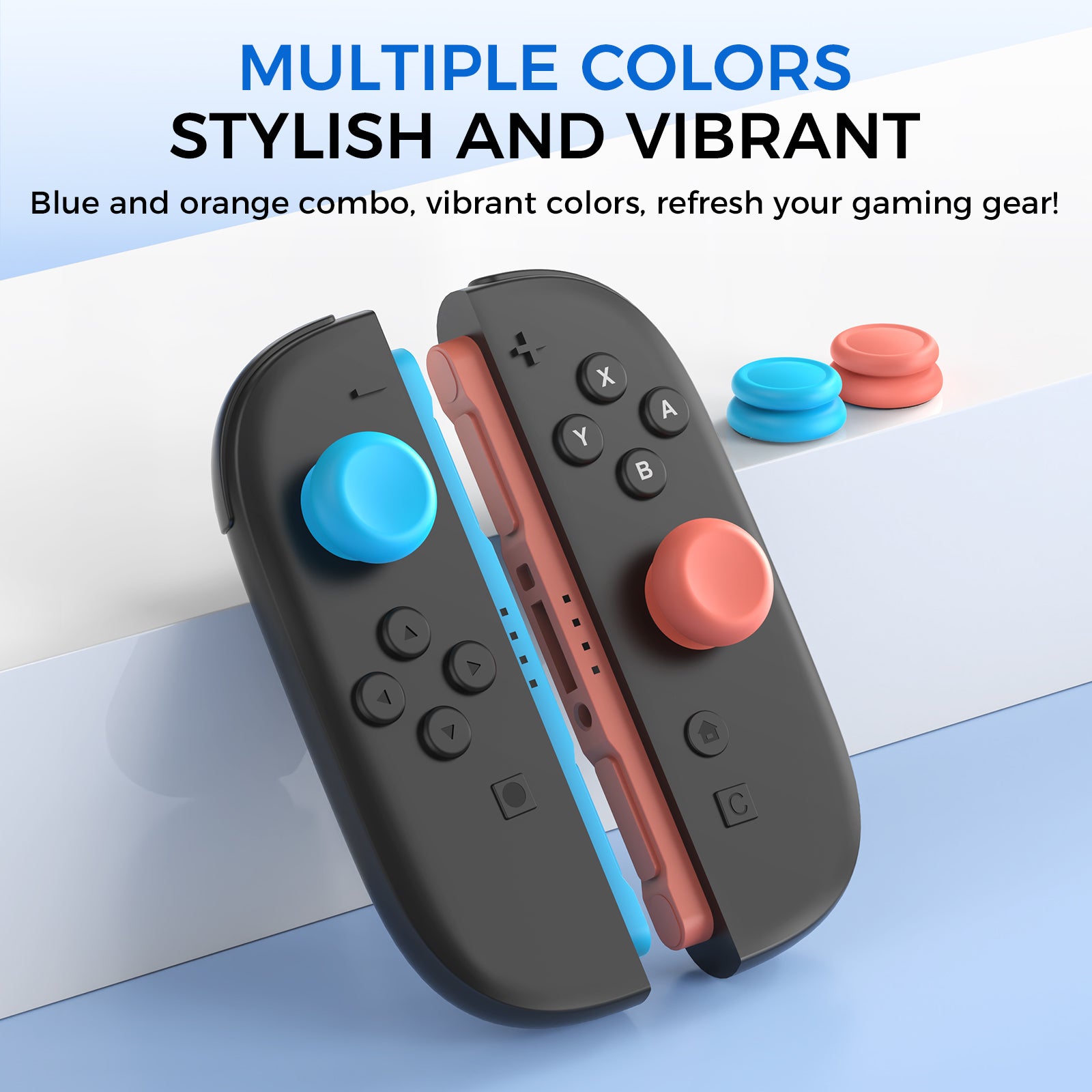 IINE Dual-Heiight Silicone Joystick Caps for Switch 2