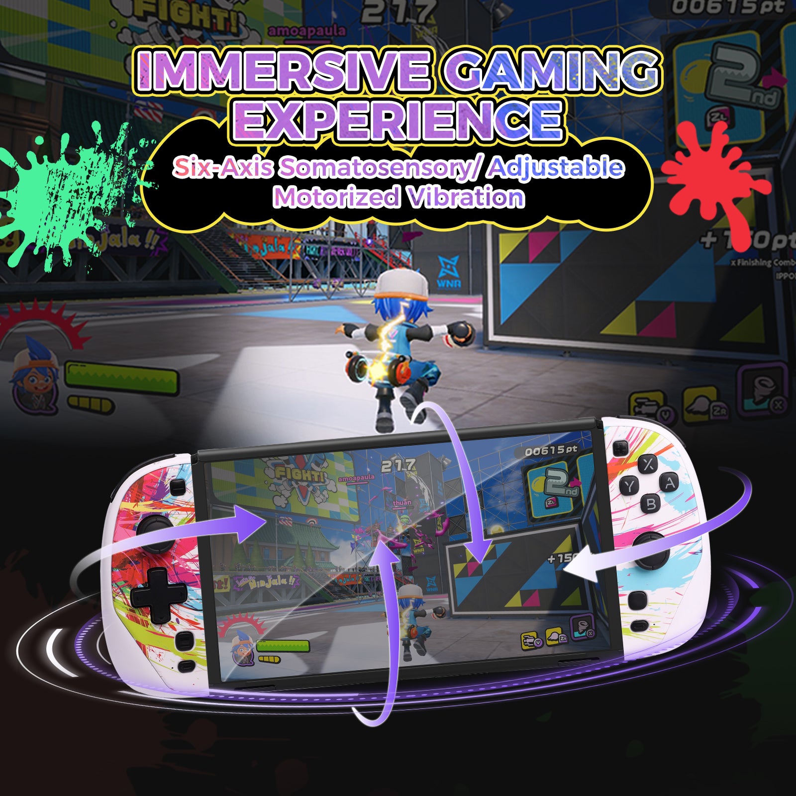 IINE Nintendo Switch Spilit Craffiti Joypad