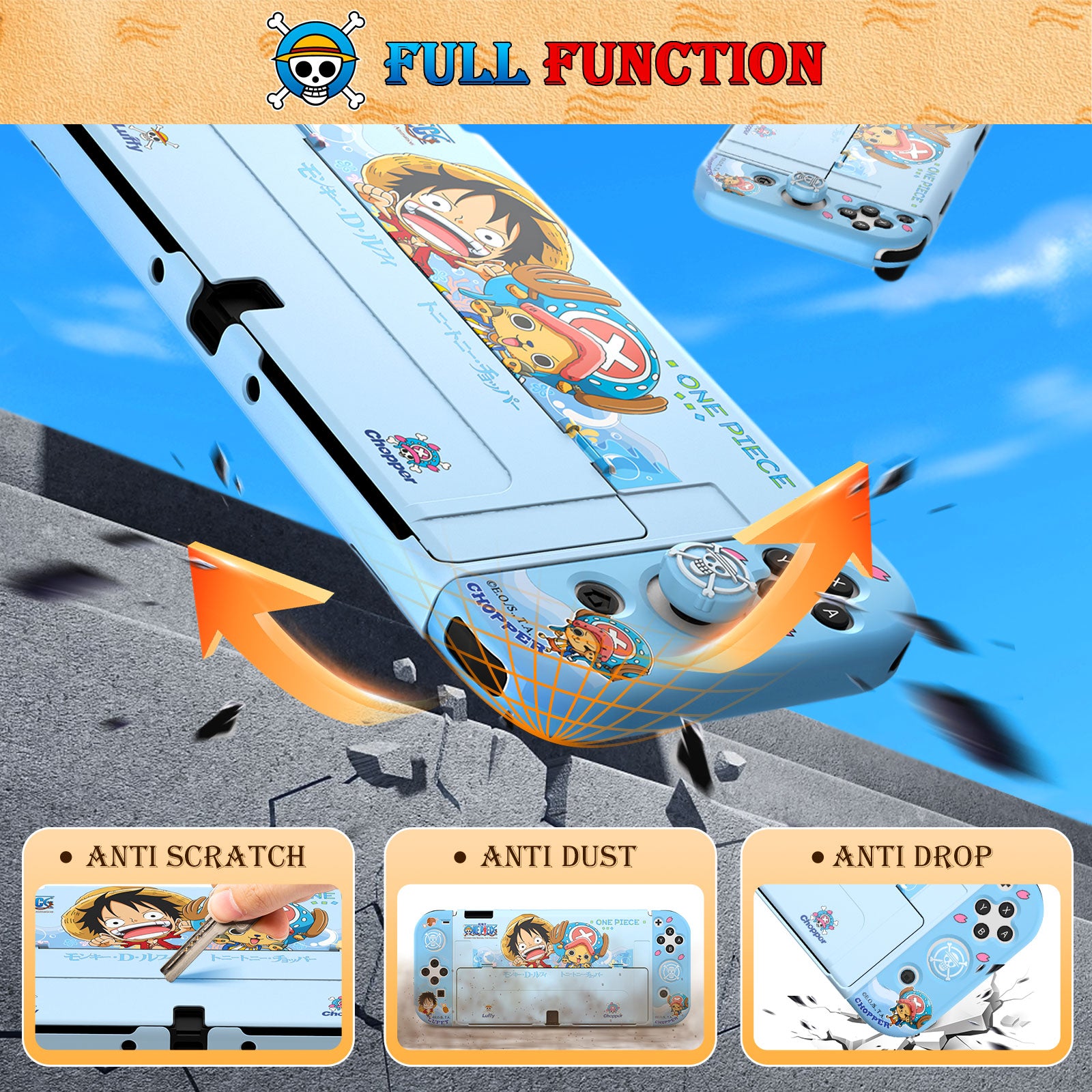 IINE Cartoon Protective Case Cover OLED Console for Nintendo Switch OLED