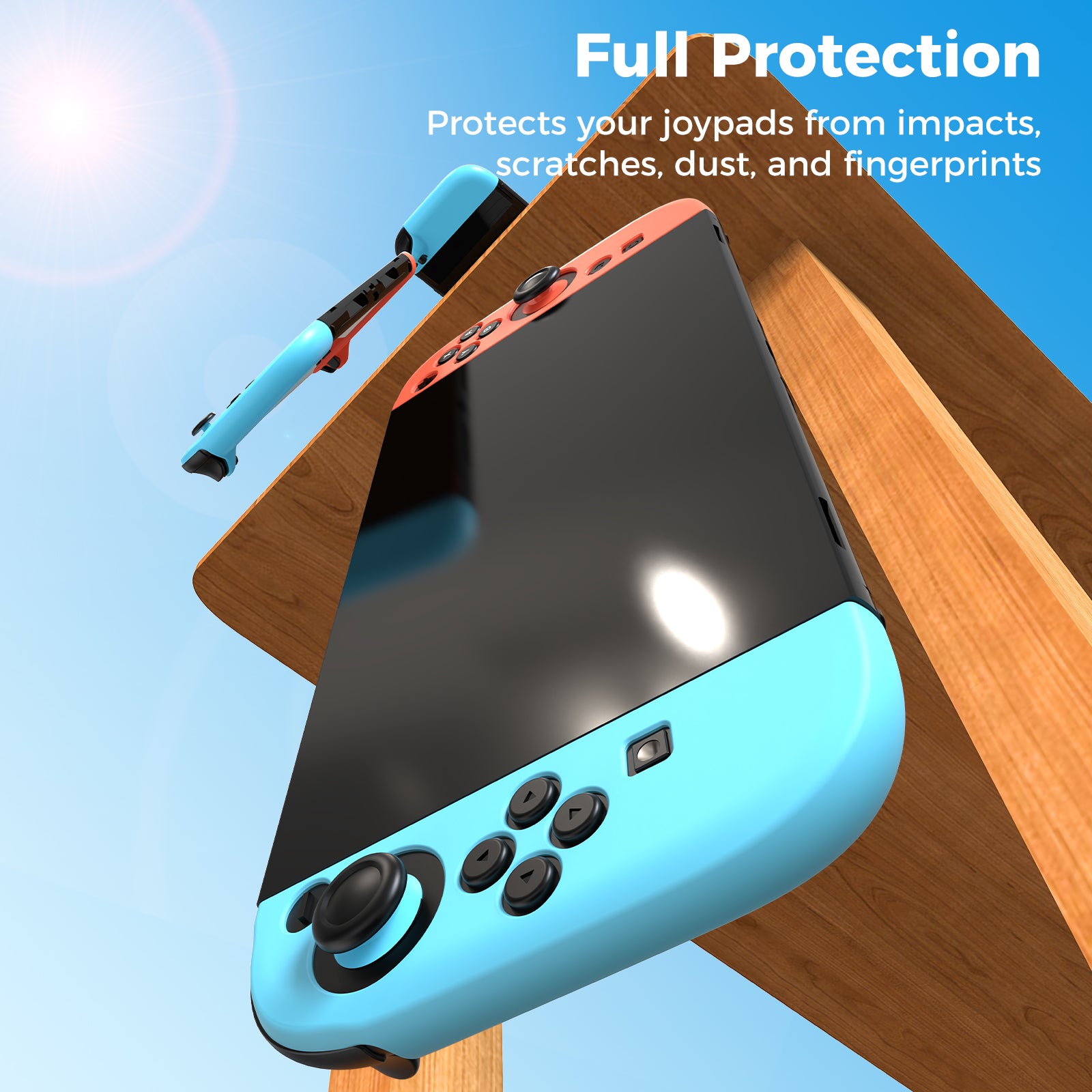 IINE Silicone Flat Back Protective Case for switch 2 Joypad