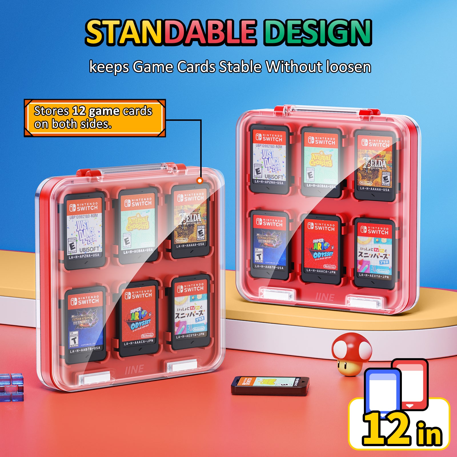 lINE SWITCH GAME CARD CASE