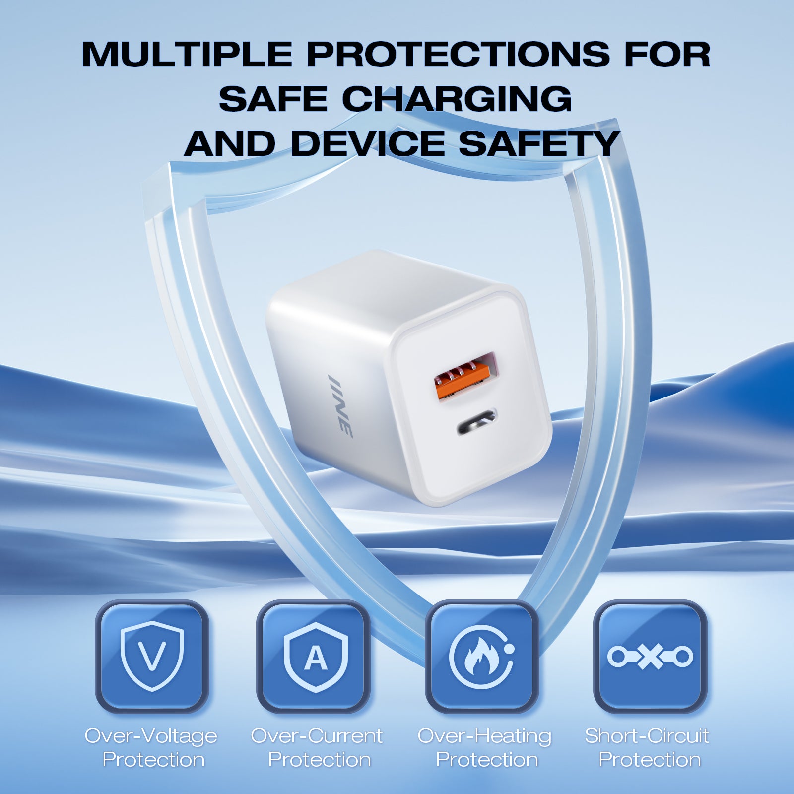 IINE PD 20W Dual Port  Fast charger