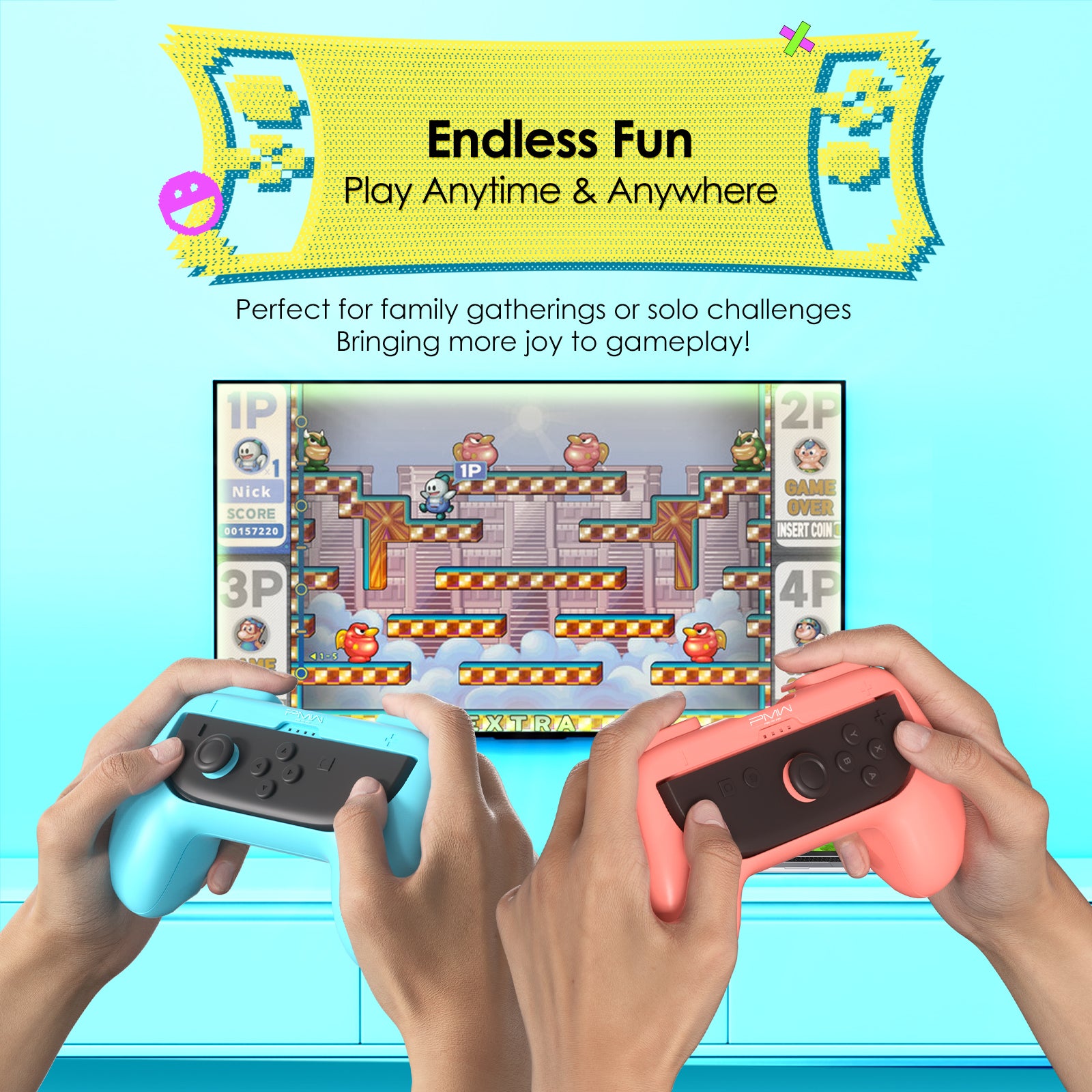 IINE Joy-Con Grip for Switch 1 & 2