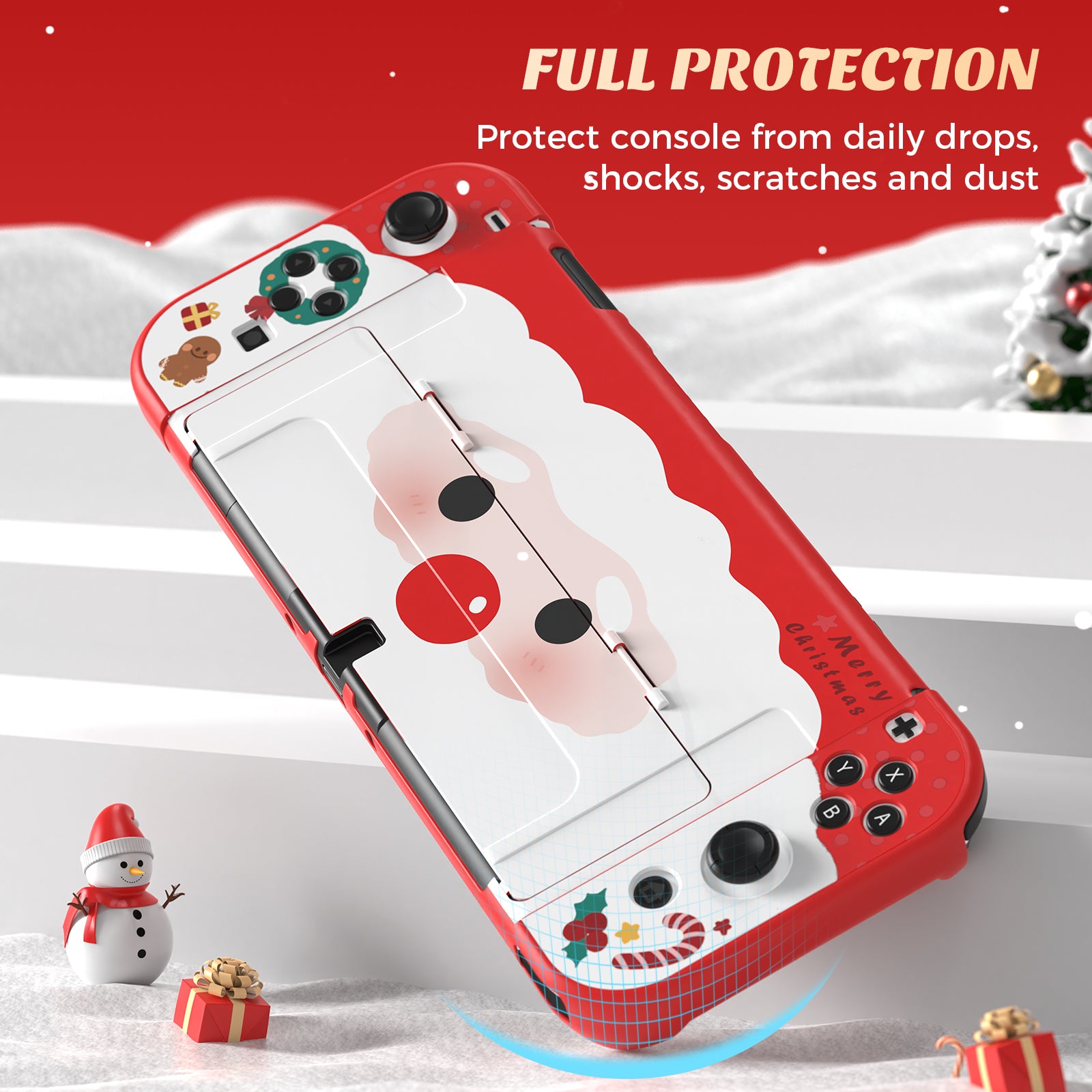IINE Merry Santa Protective Case for Switch OLED