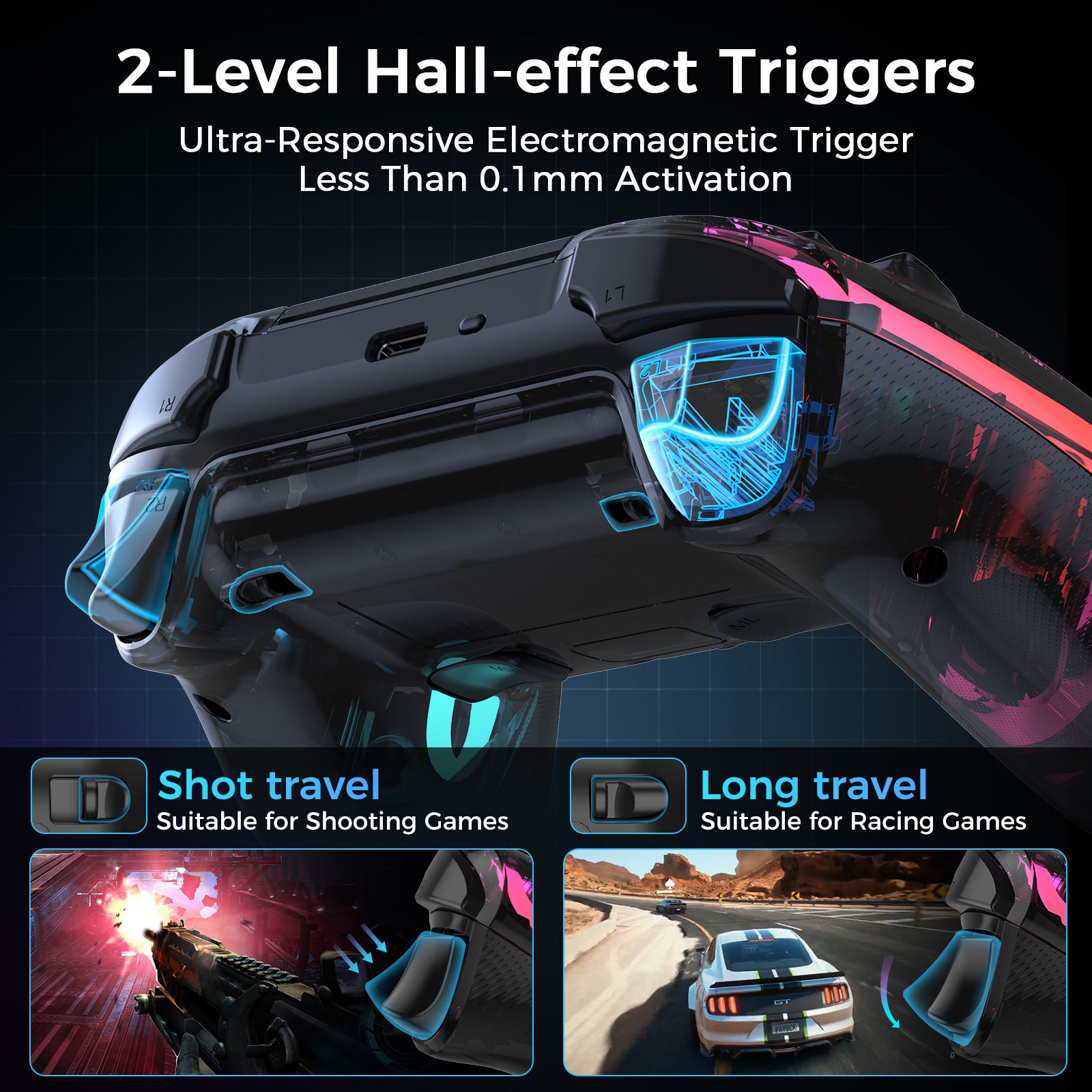 IINE Bastet Wireless Controller Compatible with PS5/PC/Ios/Android