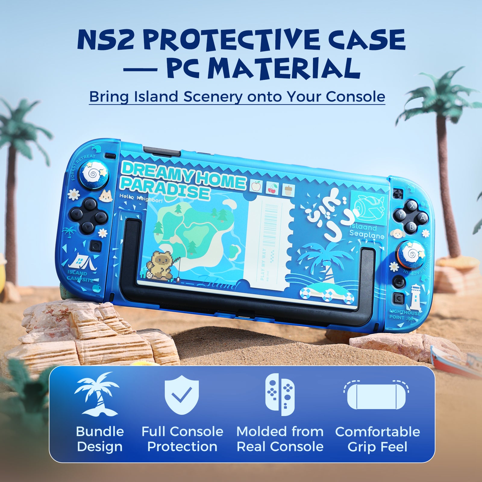 IINE Dreamy Home Paradise Series: PRO Controller & Protective Case & Game Card Case