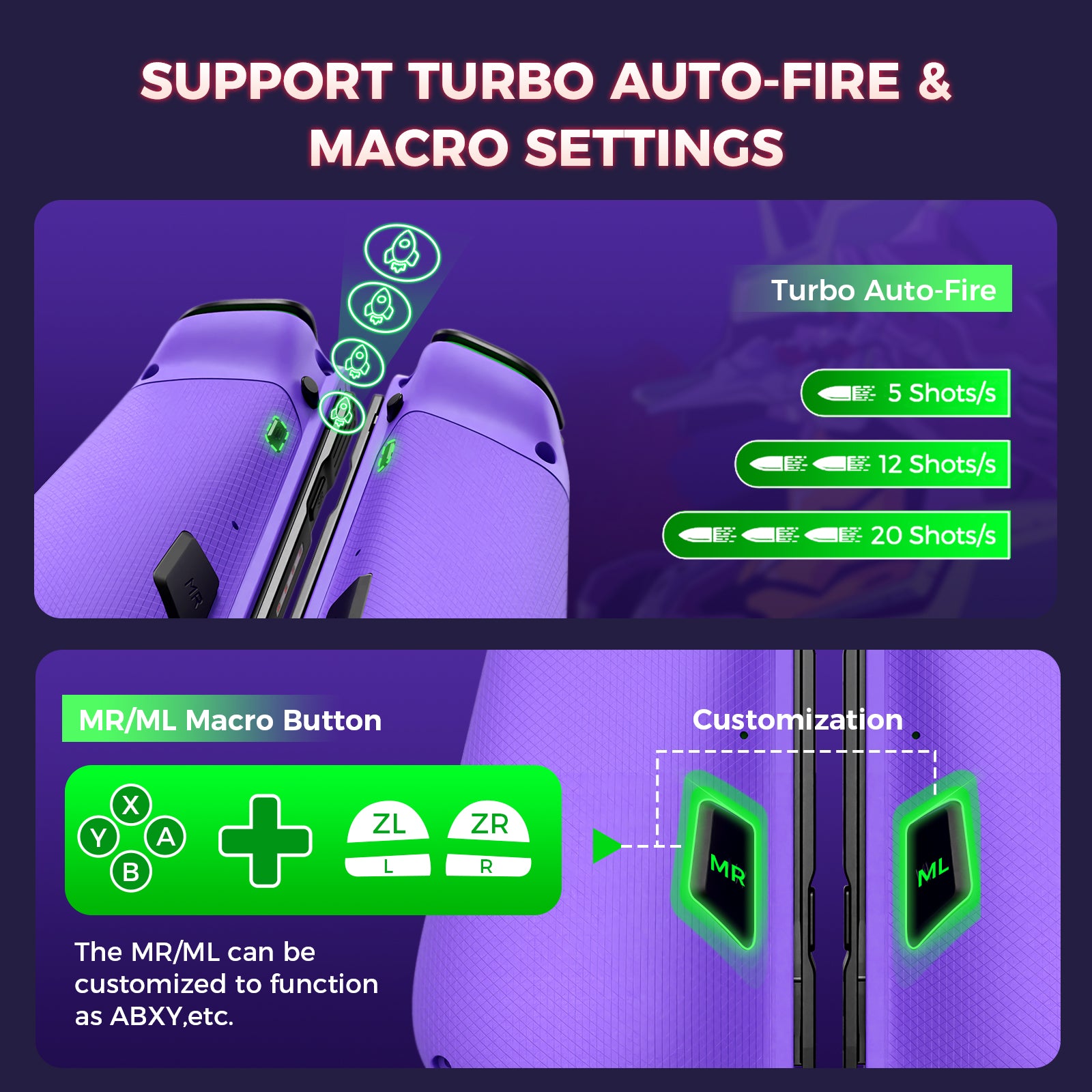 IINE Mecha Warrior Joypad for Nintendo Switch V1/V2/OLED