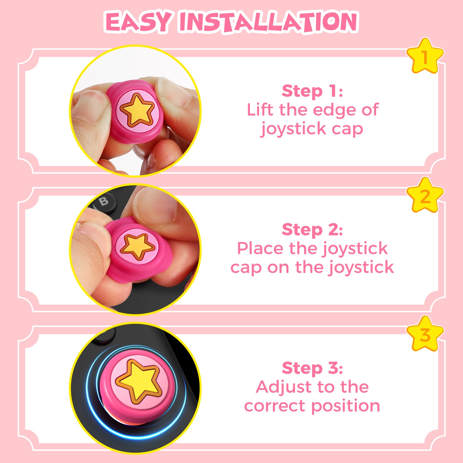 IINE Game Theme Joystick Caps for Switch 2