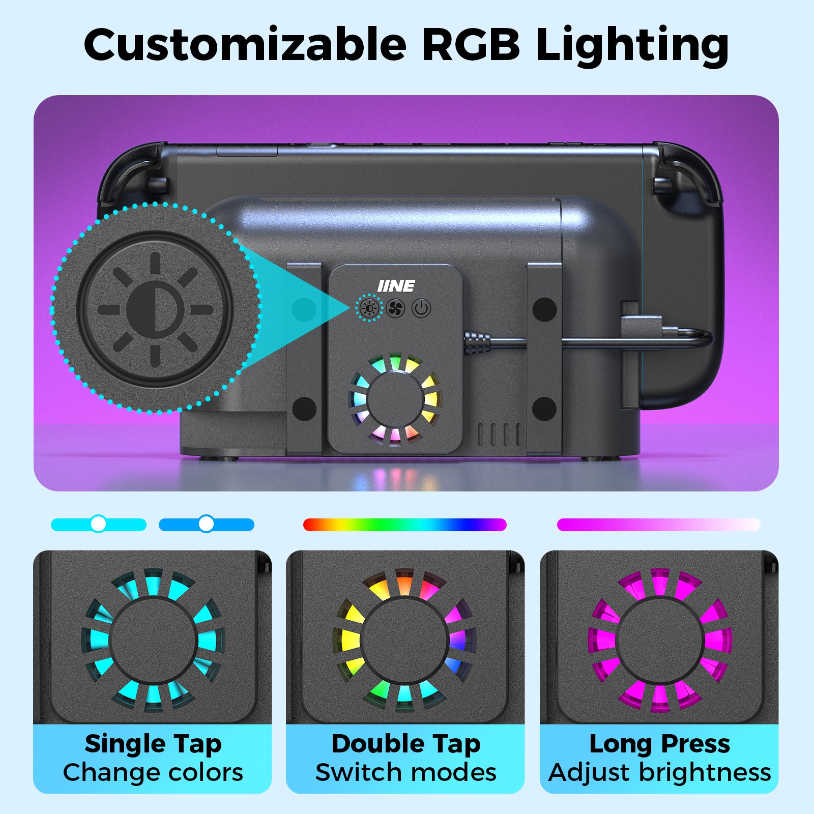 IINE Back Cover Cooling Fan for switch 2