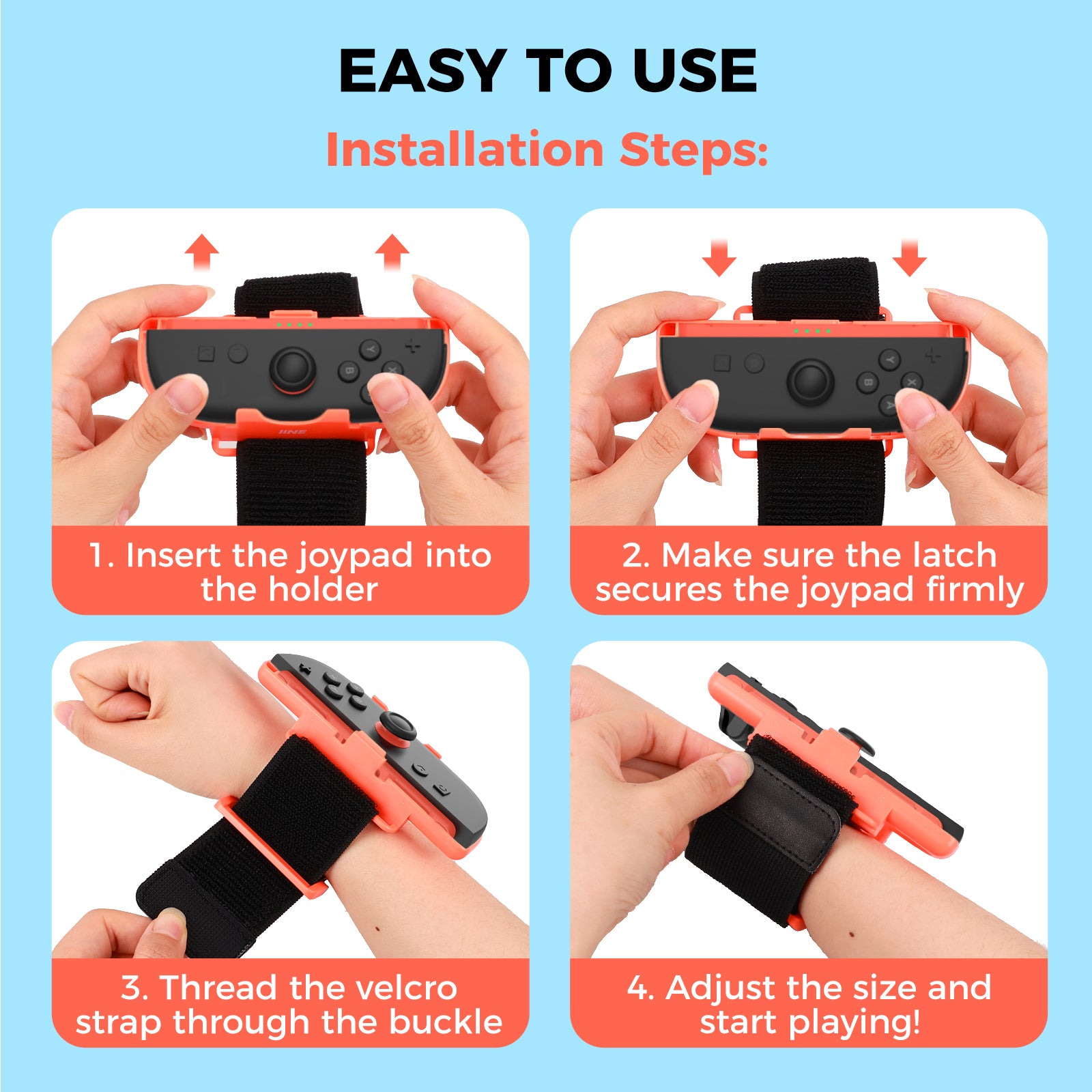 IINE Wrist Bands Grip for Switch 2