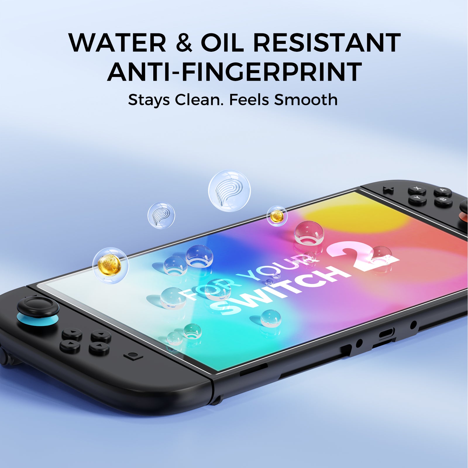 IINE Tempered Glass Screen Protector for Switch 2