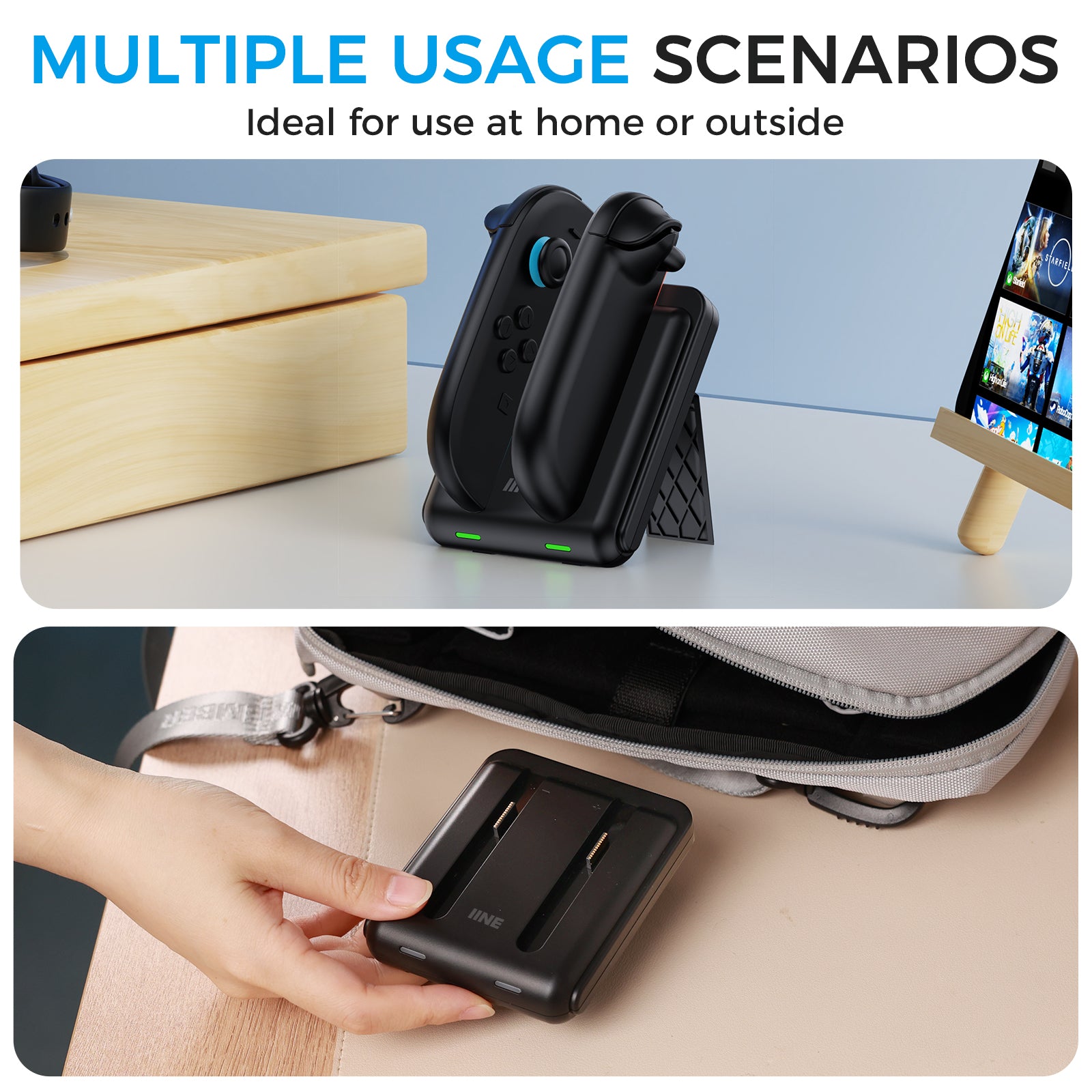 IINE Dual Charging Stand for Switch 2