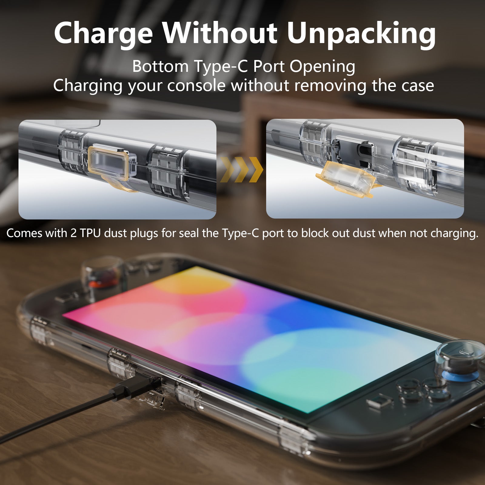 IINE One-Piece Portable PC Storage Case for Switch 2