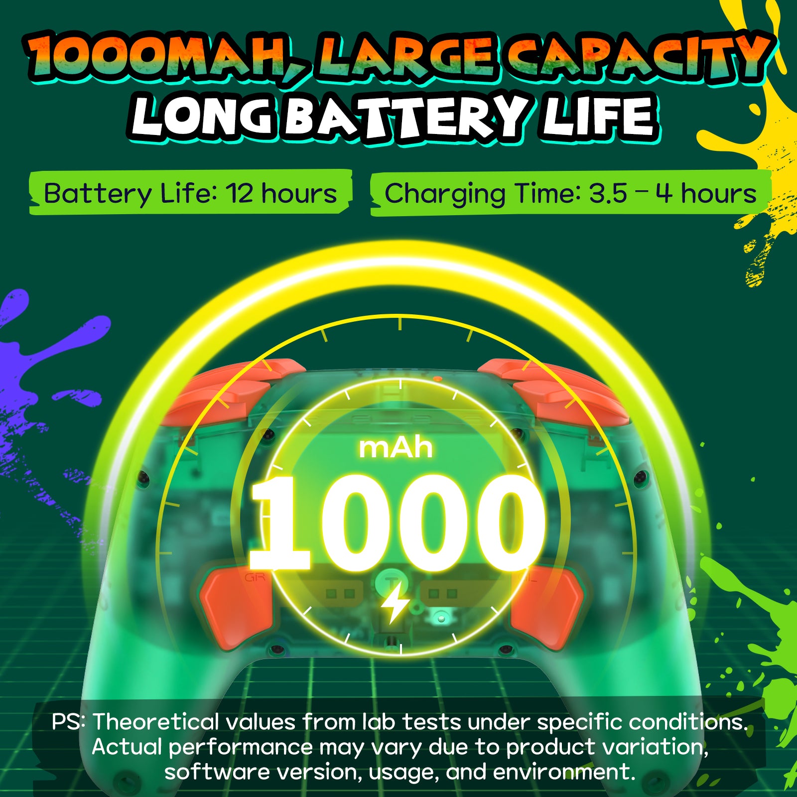 IINE Color Strike Protective Case for Switch 2 Atomic Green