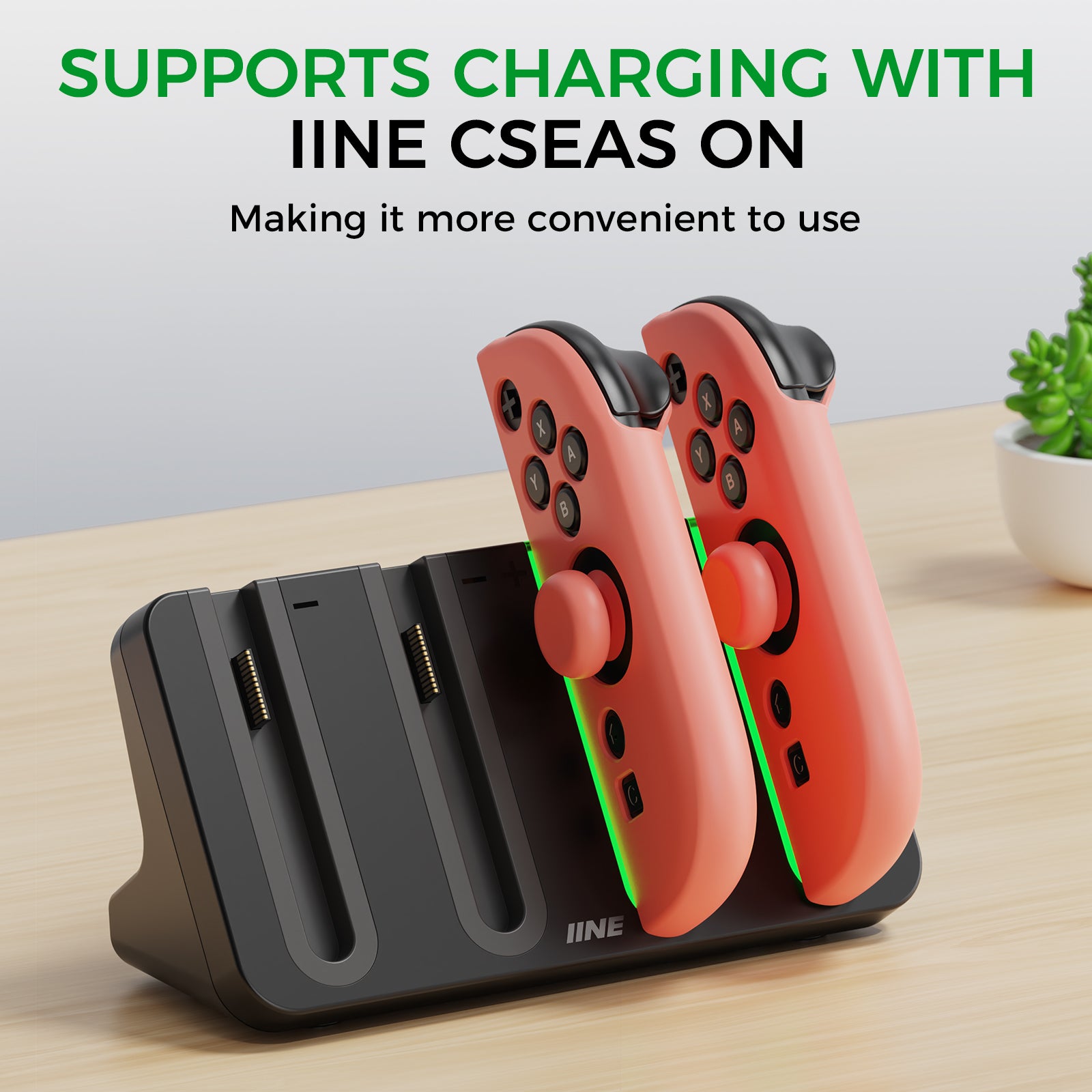 iine 4-in-1 Charging Stand for Switch 2 Fast Charging
