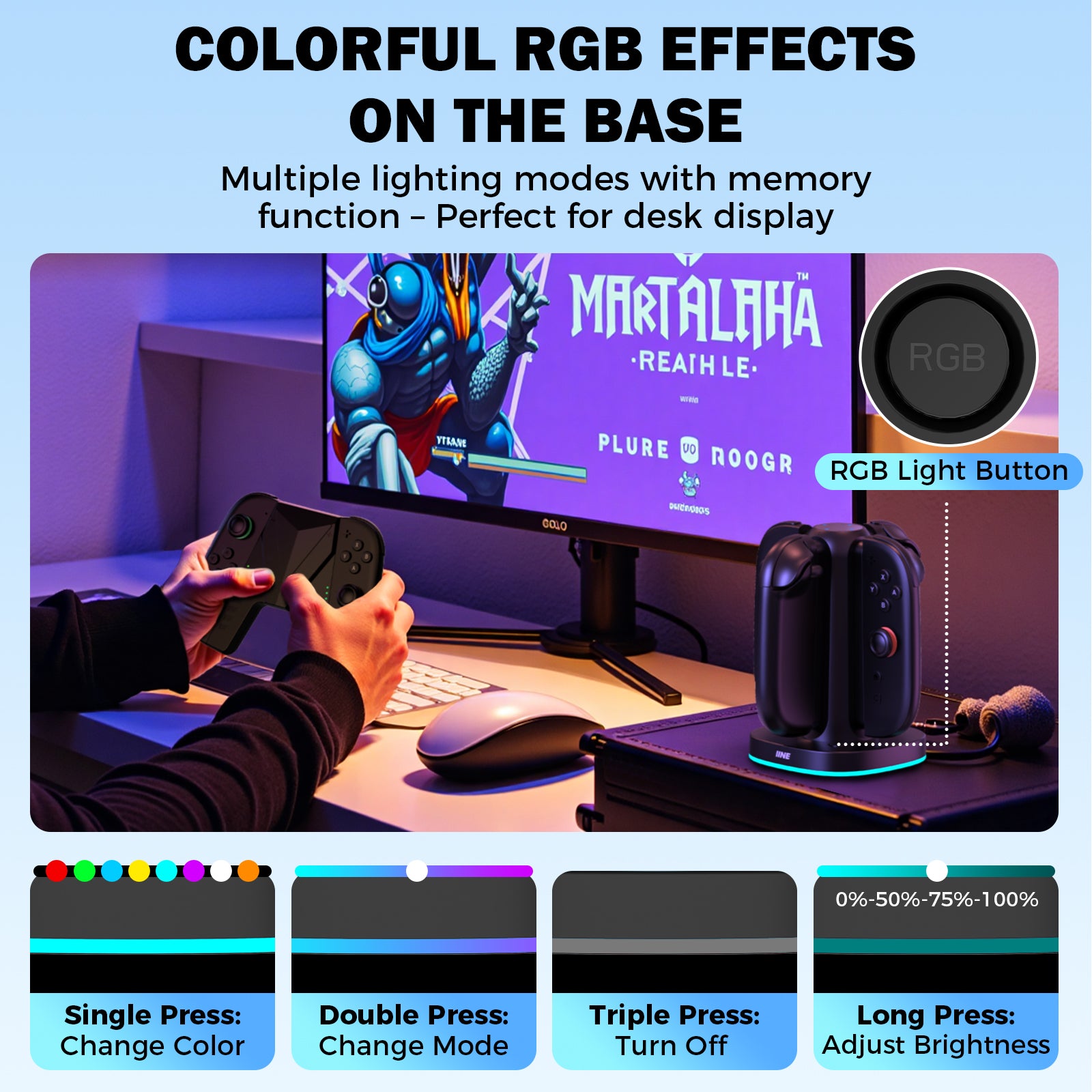 IINE 4-IN-1 Black Fast Charging dock station for Switch 2