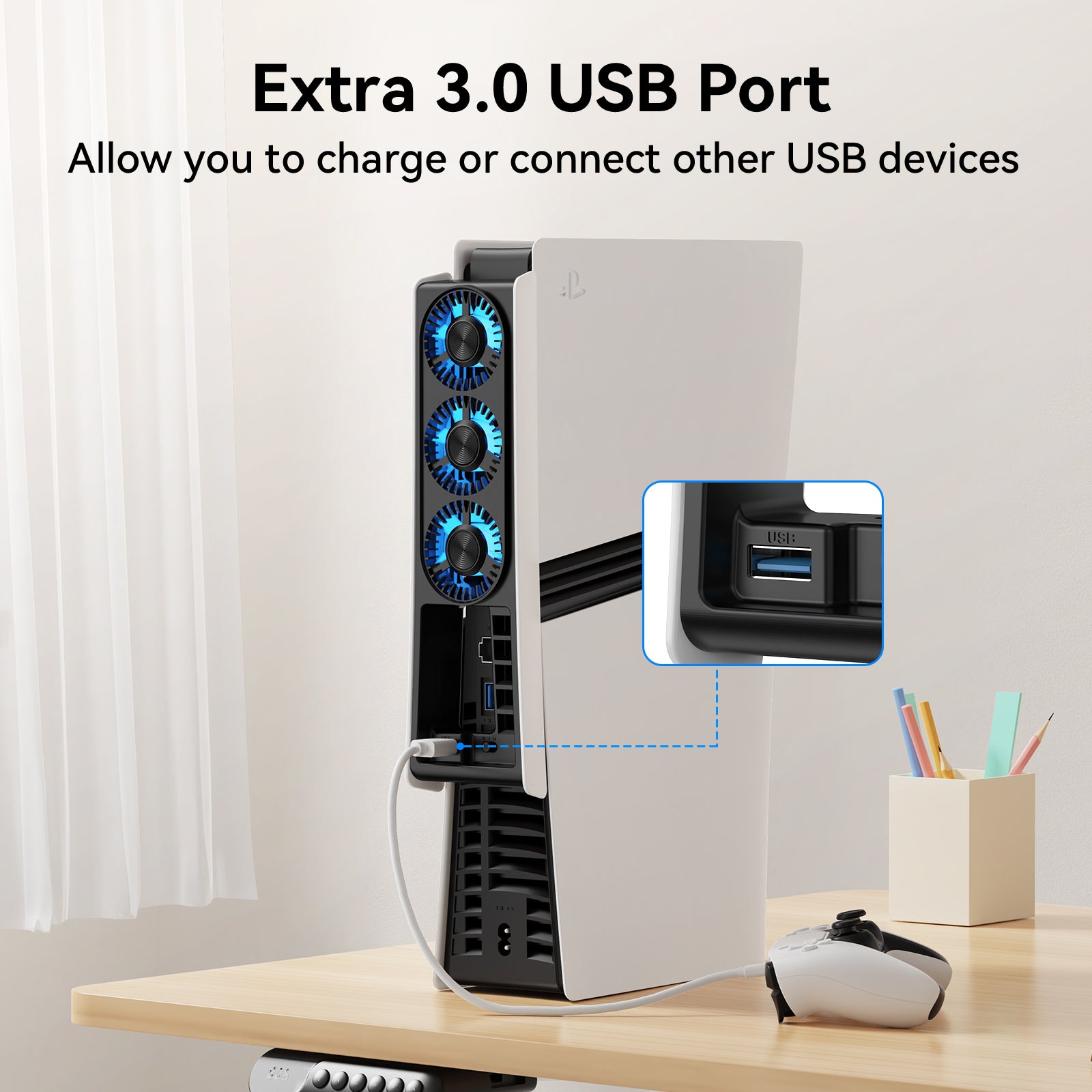 PMW Cooling Fan for PS5 Pro Disc & Digital Edition