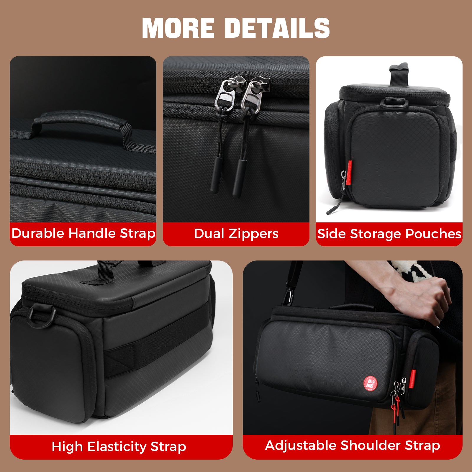 IINE Quick-detach design Crrrying Storage Bag for Switch 2