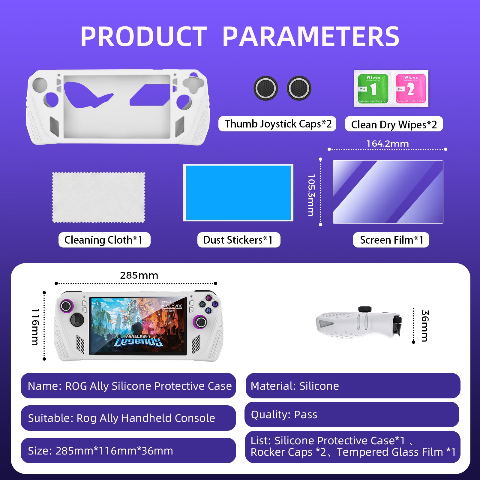 IINE ROG Ally Silicone Protective Case Accessories