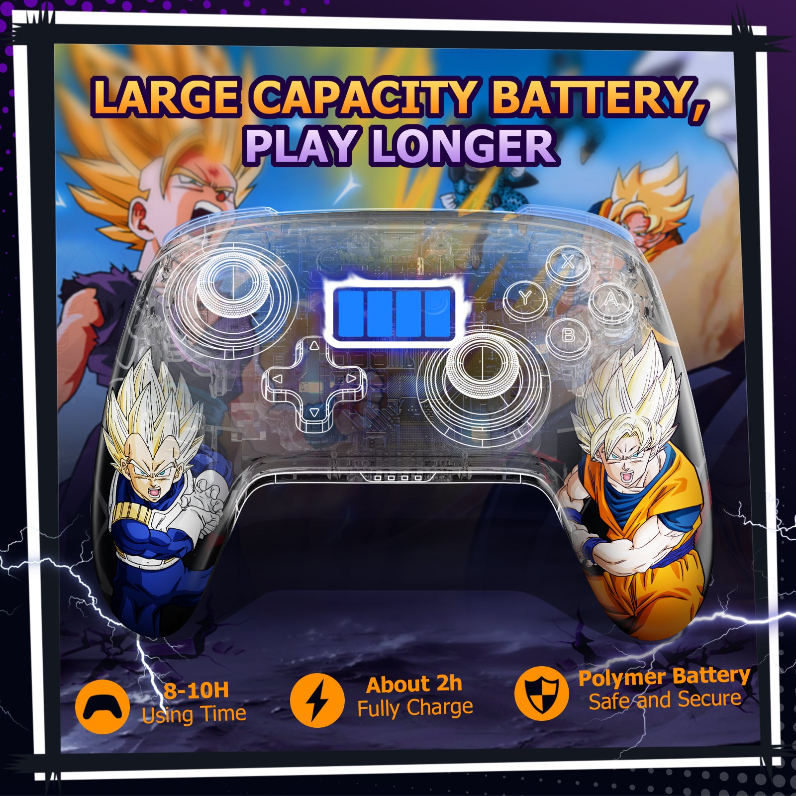 IINE DragonBall Z Vegeta Wireless Controller