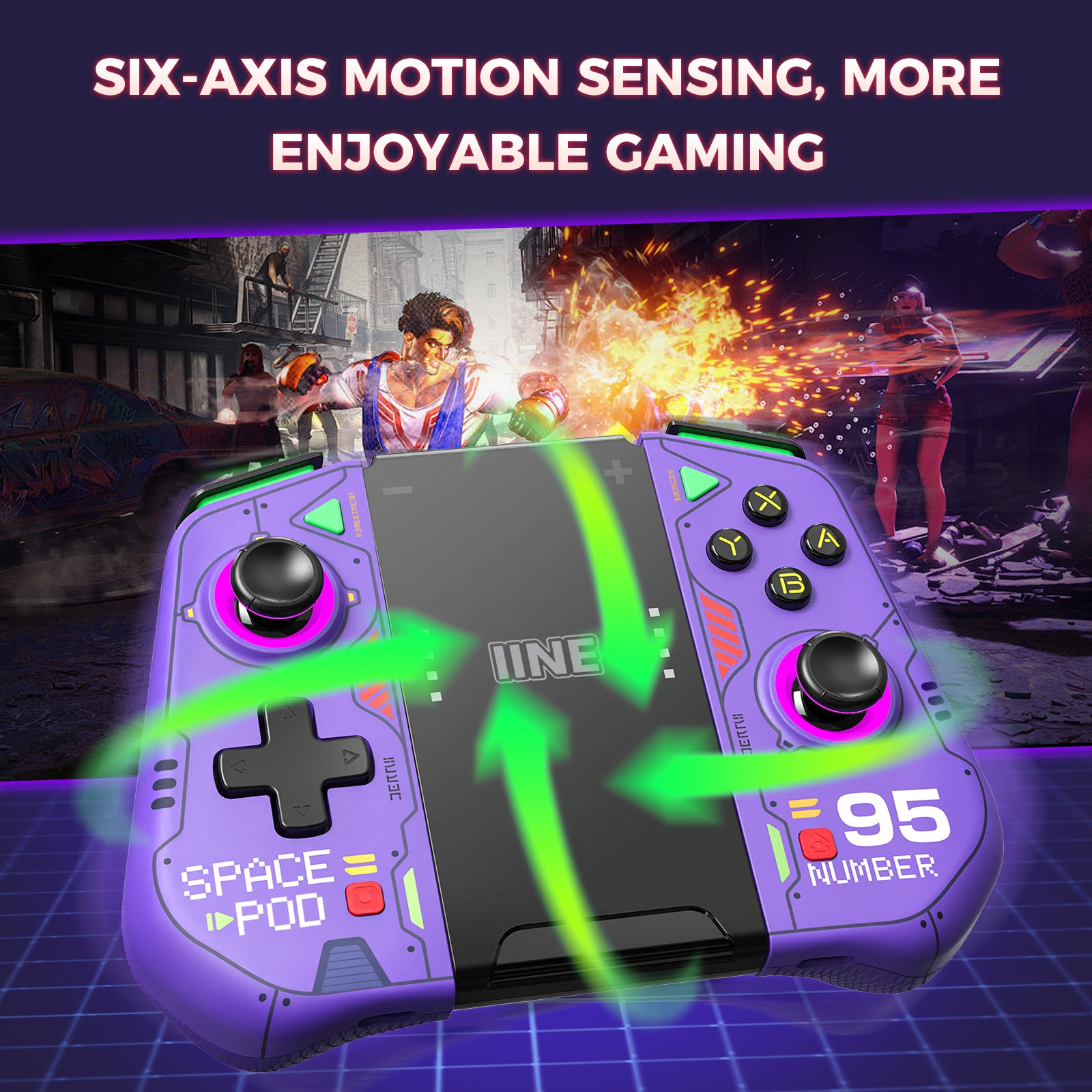 IINE Mecha Warrior Joypad for Nintendo Switch V1/V2/OLED