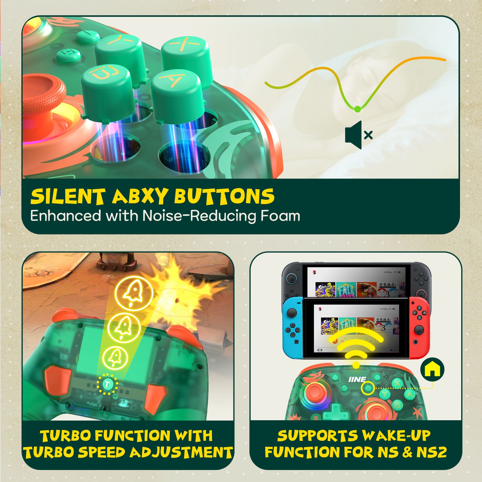 IINE Stella Series Wireless Controller for Switch 2