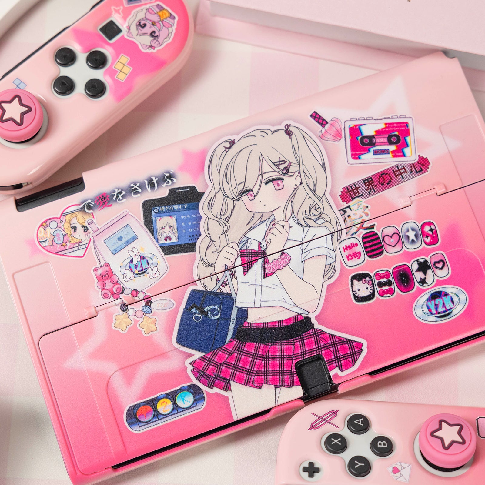 IINE Pink Protective Case for Switch Oled