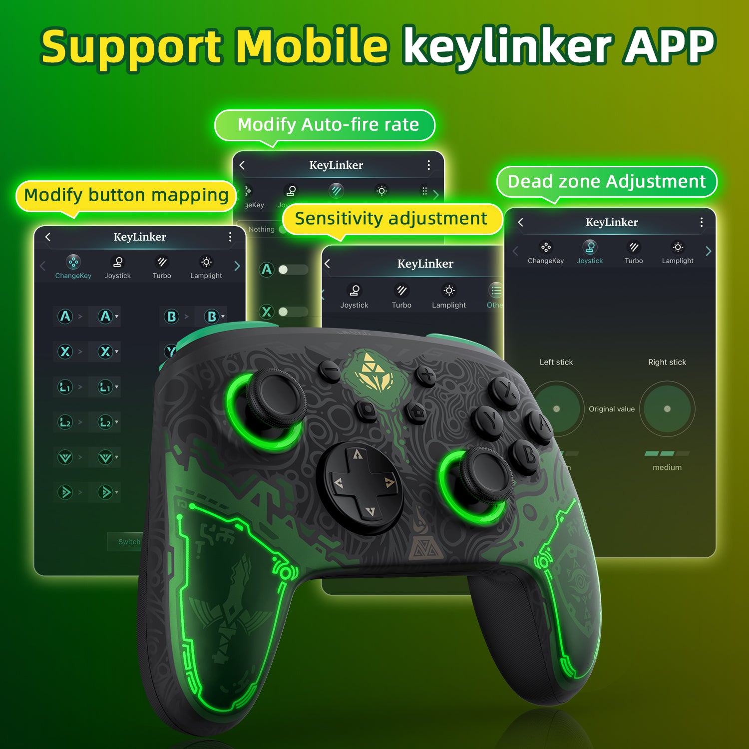 IINE Falcon Zelda Pro Controller