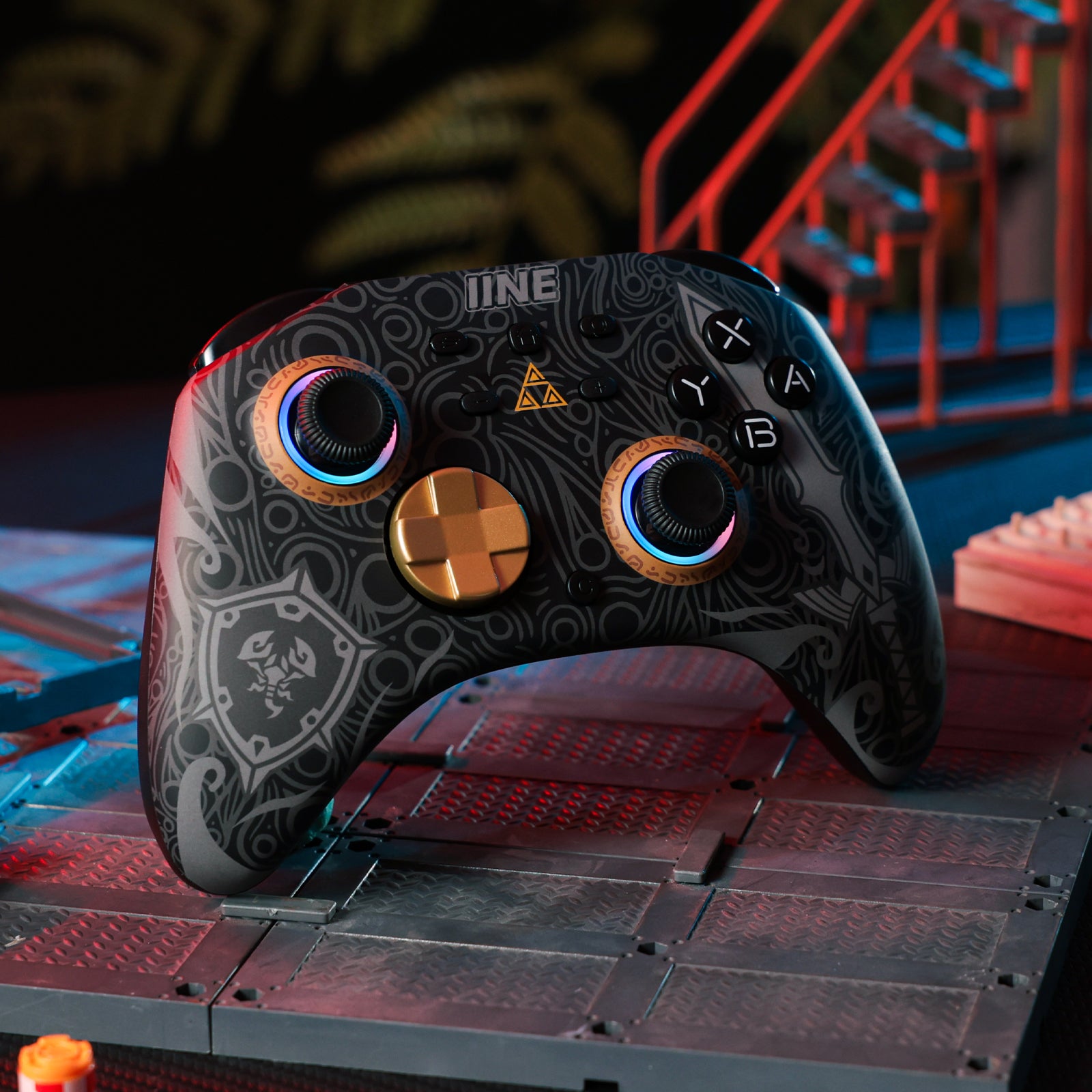 IINE ARES WIRELESS GEN 2 CONTROLLER/Wake-Up for Switch 2/ 6-Axis Motion Control / One-Button RGB Lighting Control/Adjustable Vibration /Macro Buttons/Turbo Function/3.5mm Headphone