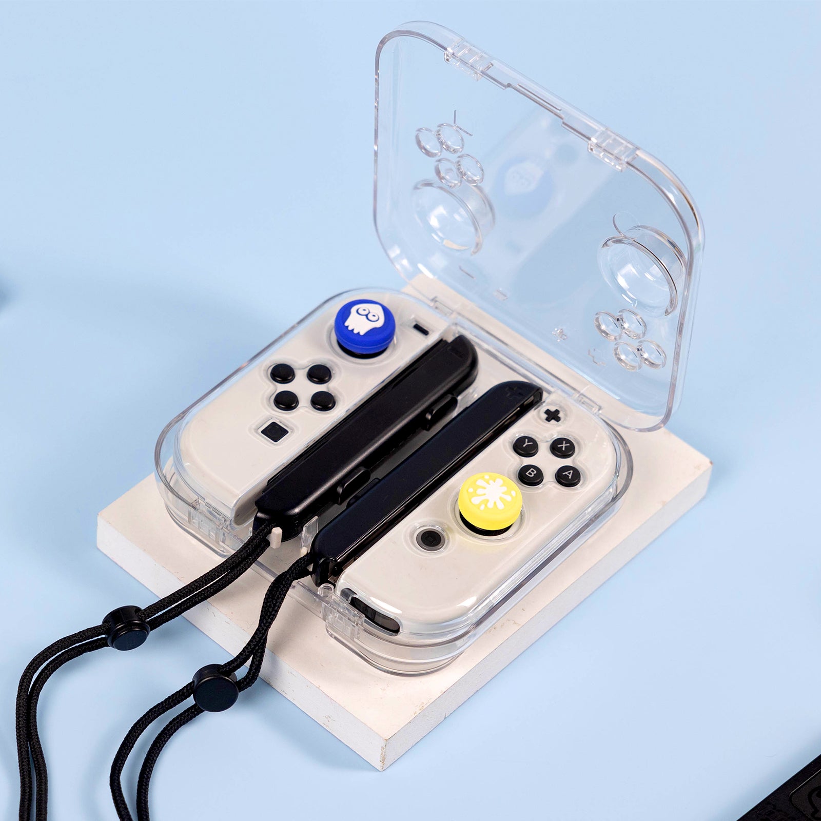 IINE Transparent Storage Case for Joy-con /  Pressure-Resistant Joystick Design