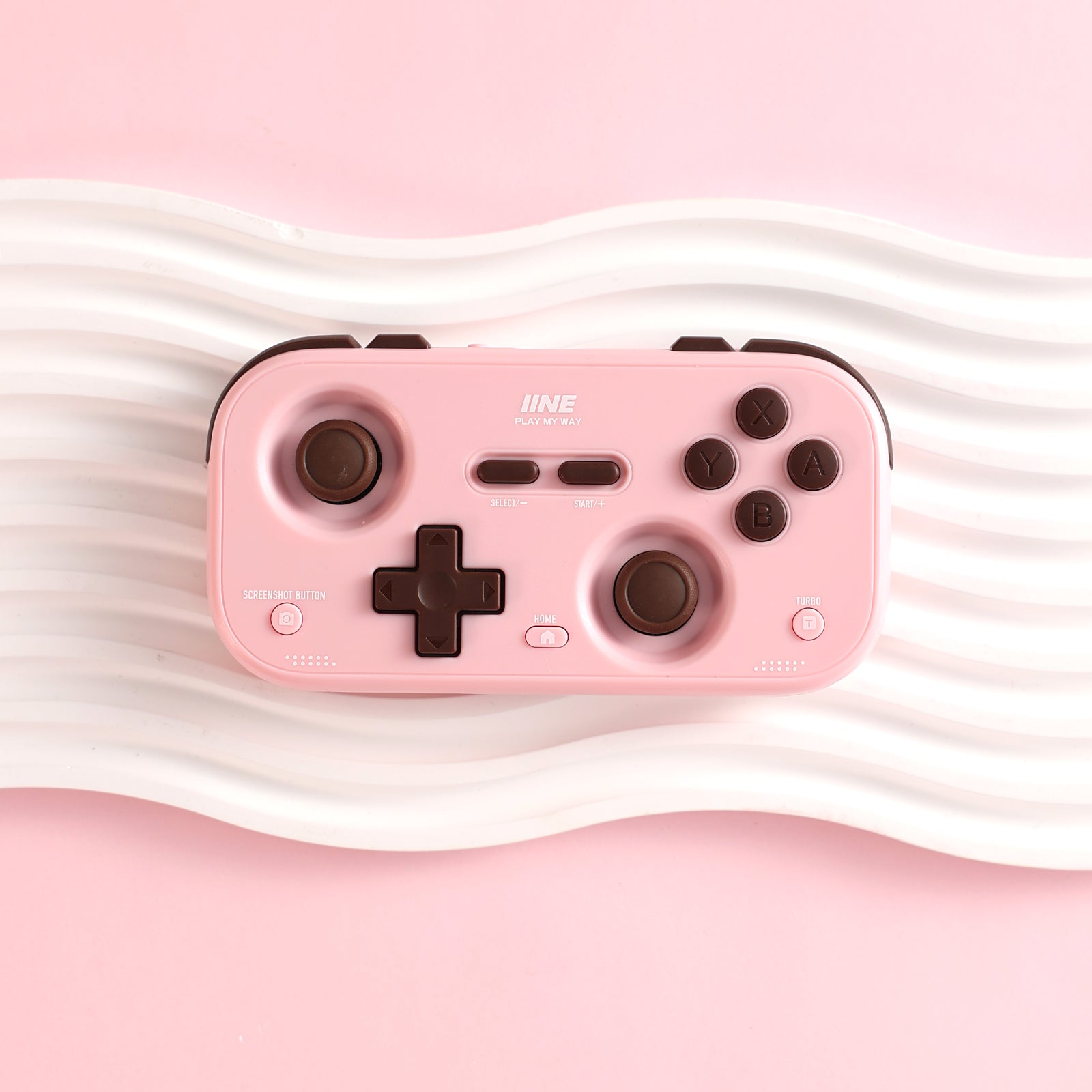 IINE Retro Pocket Controller for Switch 2/ Switch /Hall Effect Joystick Bluetooth Wireless Gamepad Turbo Vibration Portable Controller for PC Phone Steam Deck
