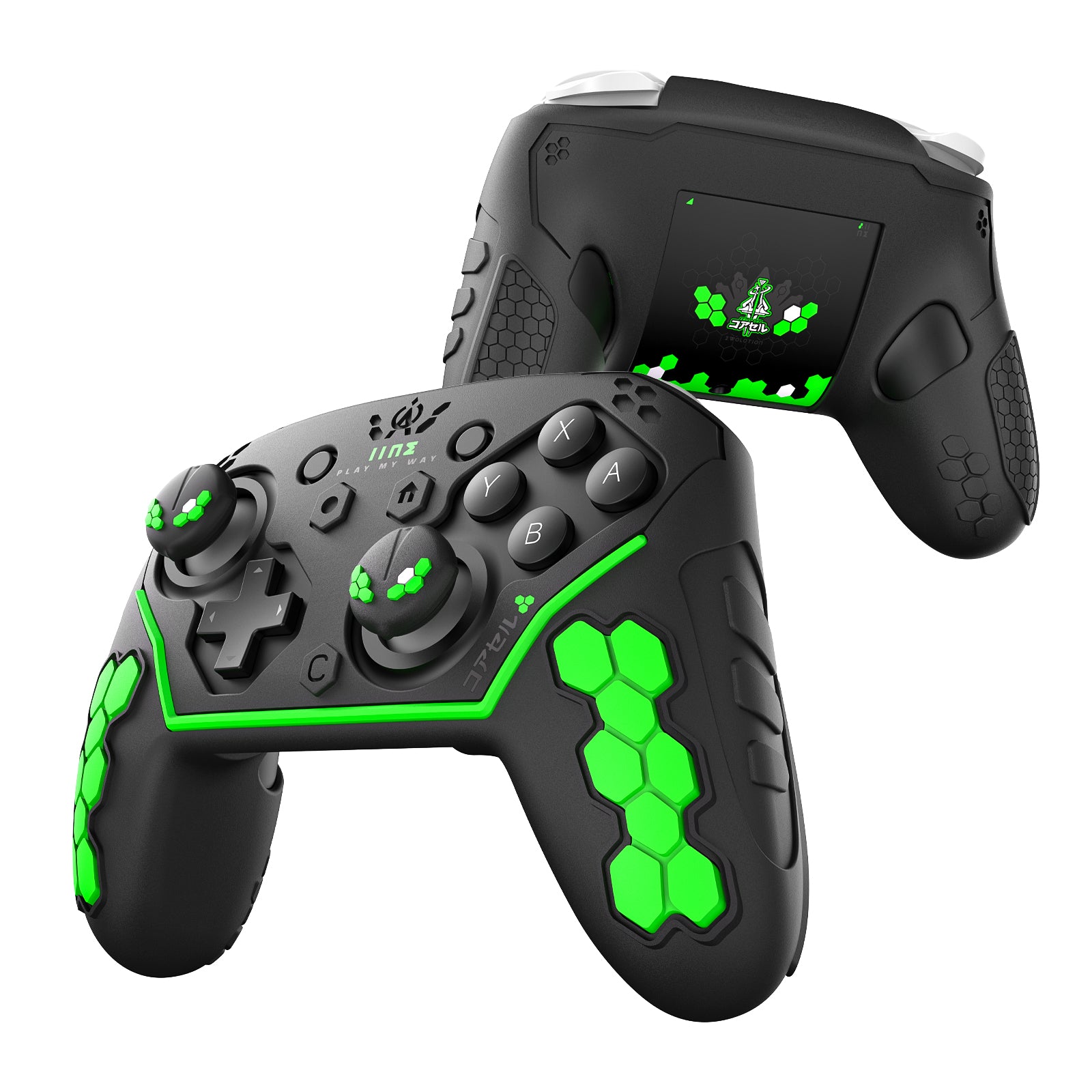 IINE Jormungandr Series for NS2 :Pro Controller / Protective Case/ Thumb Grips(Set of 8)/ Magnetic Game Card Case for / Silicone case for NS2 Pro Controller/Tempered Glass