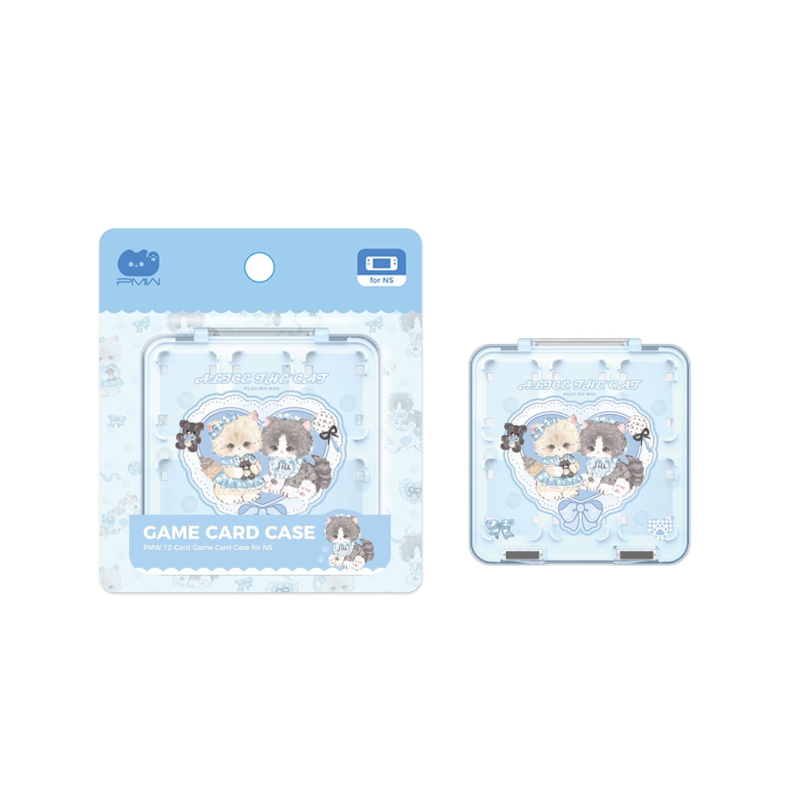IINE Alice Kitty Series  for Nintendo Switch2/Thumb Grips / Carrying Case /12-Game Card Case/Protective Case Set
