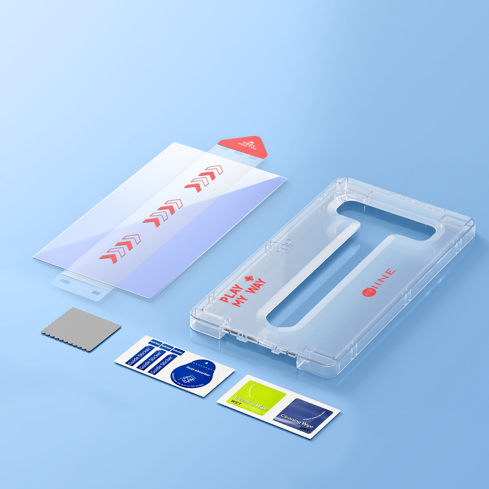 IINE Tempered Glass Screen Protector with Auxiliary device for Switch 2