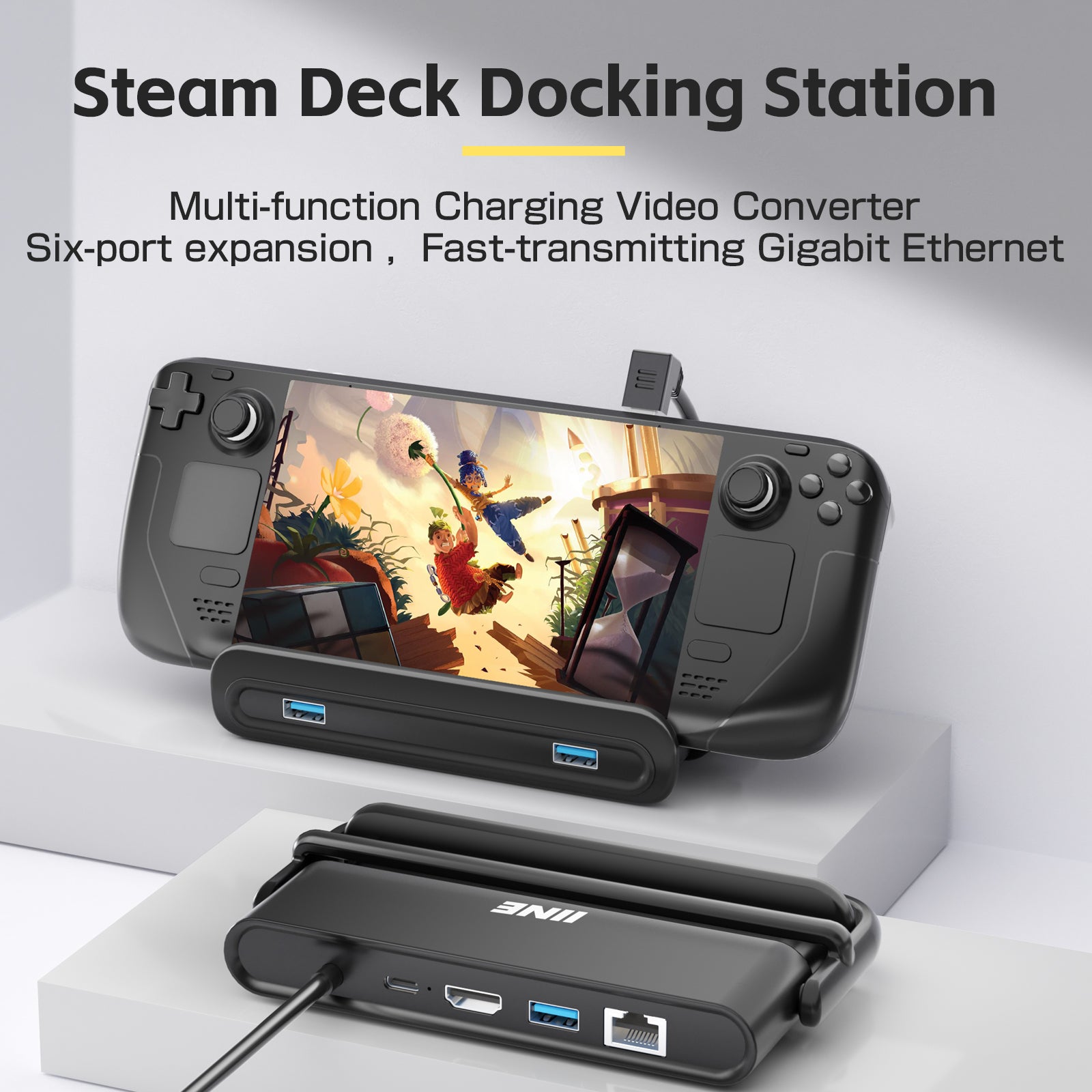 IINE Steam Deck Docking Station
