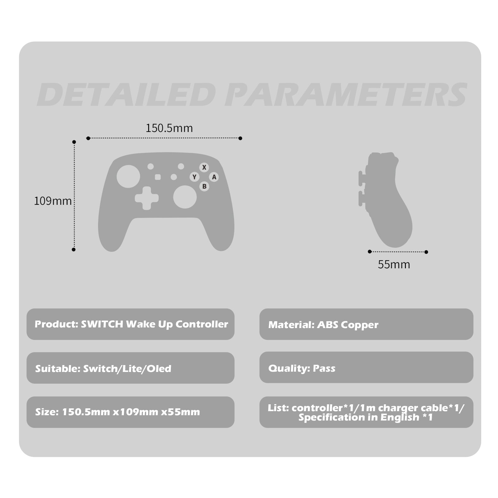 IINE Nintendo Switch Samurai Black Controller